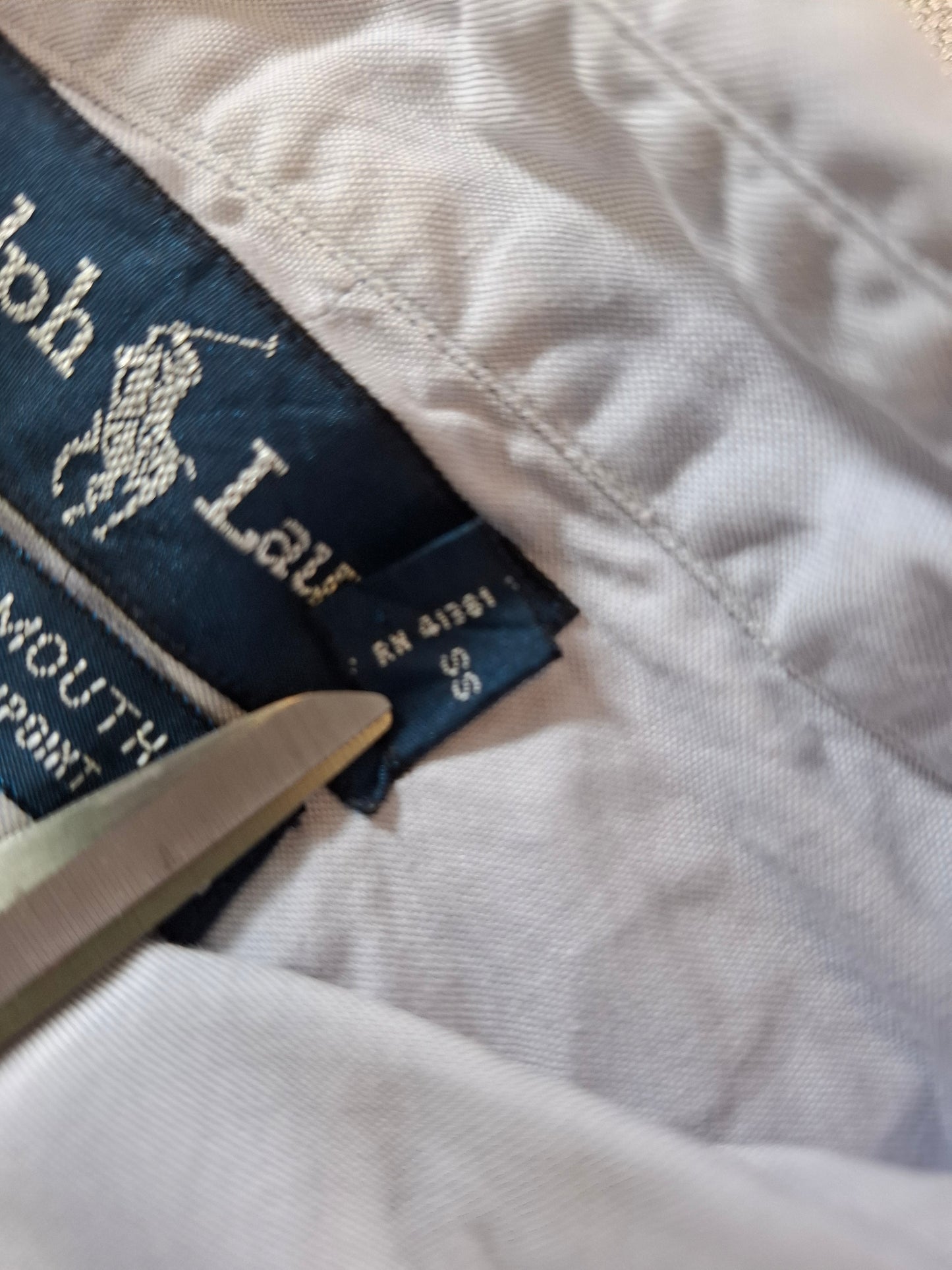 001078 Polo Ralph Lauren Button down shirt size 16.5 / 34 Blue/ Lila