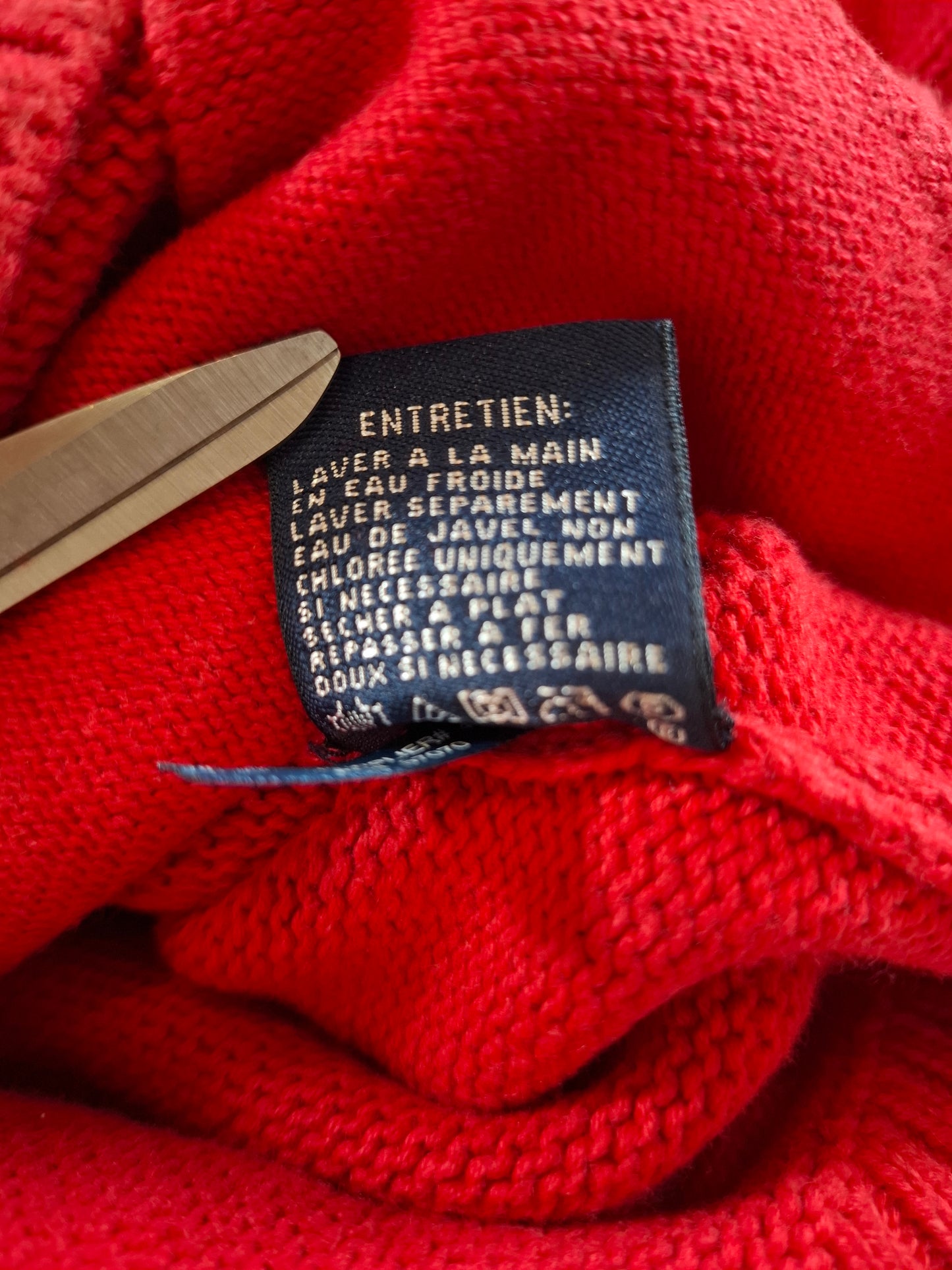 000943 Polo Ralph Lauren Full zip sweater size XS Red