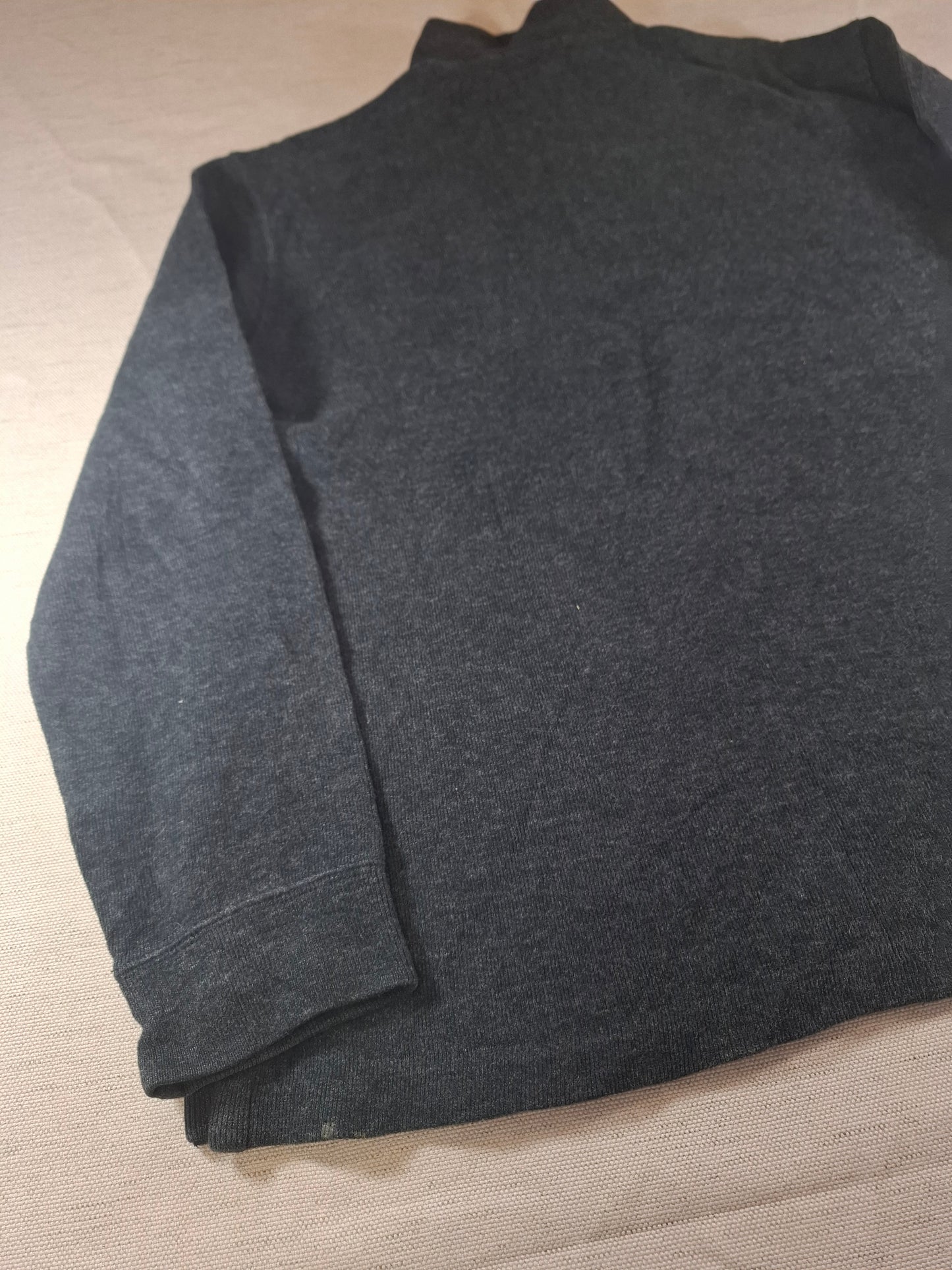 000493 Polo Ralph Lauren 1/4 zip sweater size L Anthracite