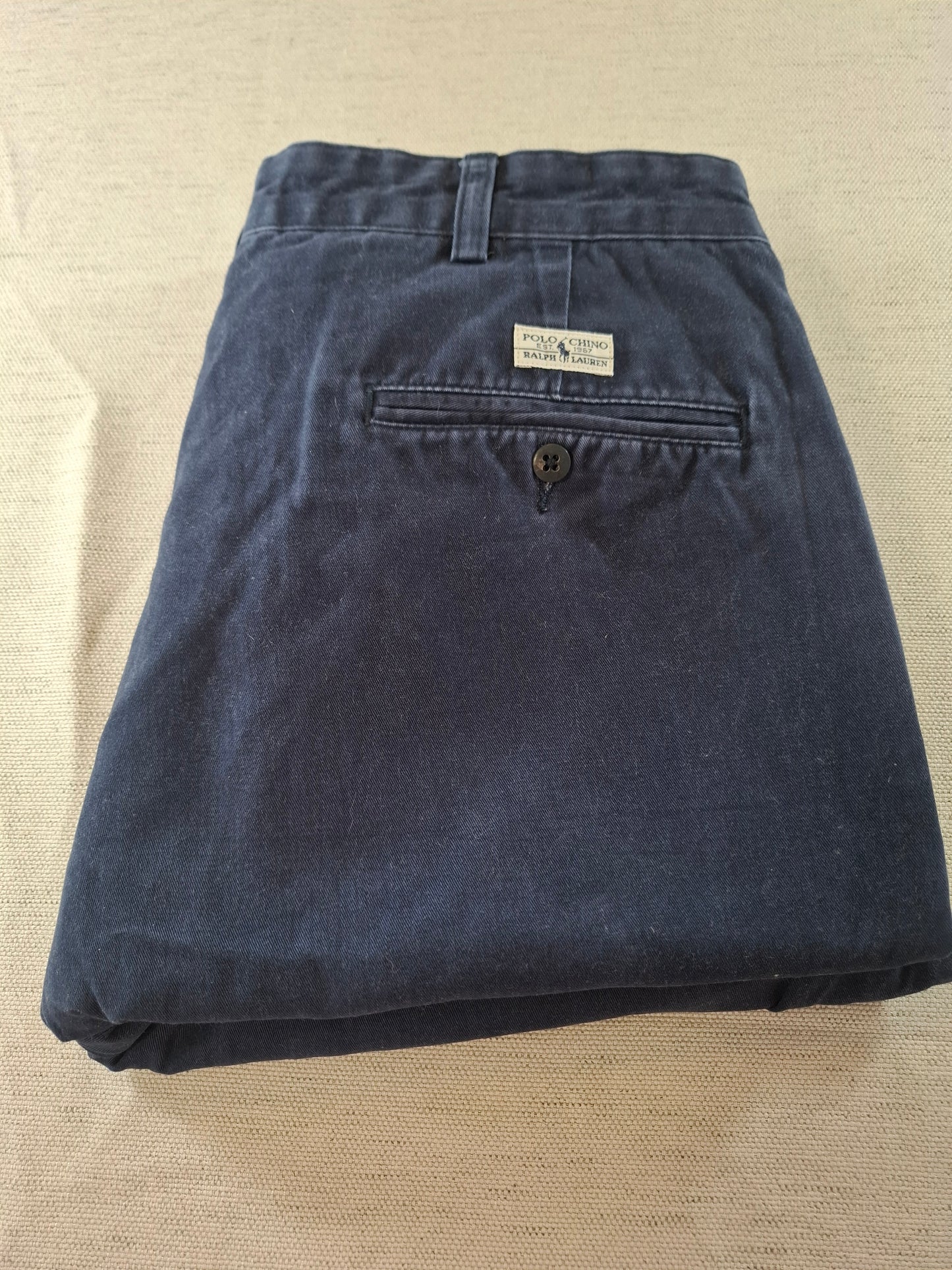 000166 Polo Ralph Lauren Chino size 35/32 Navy Blue