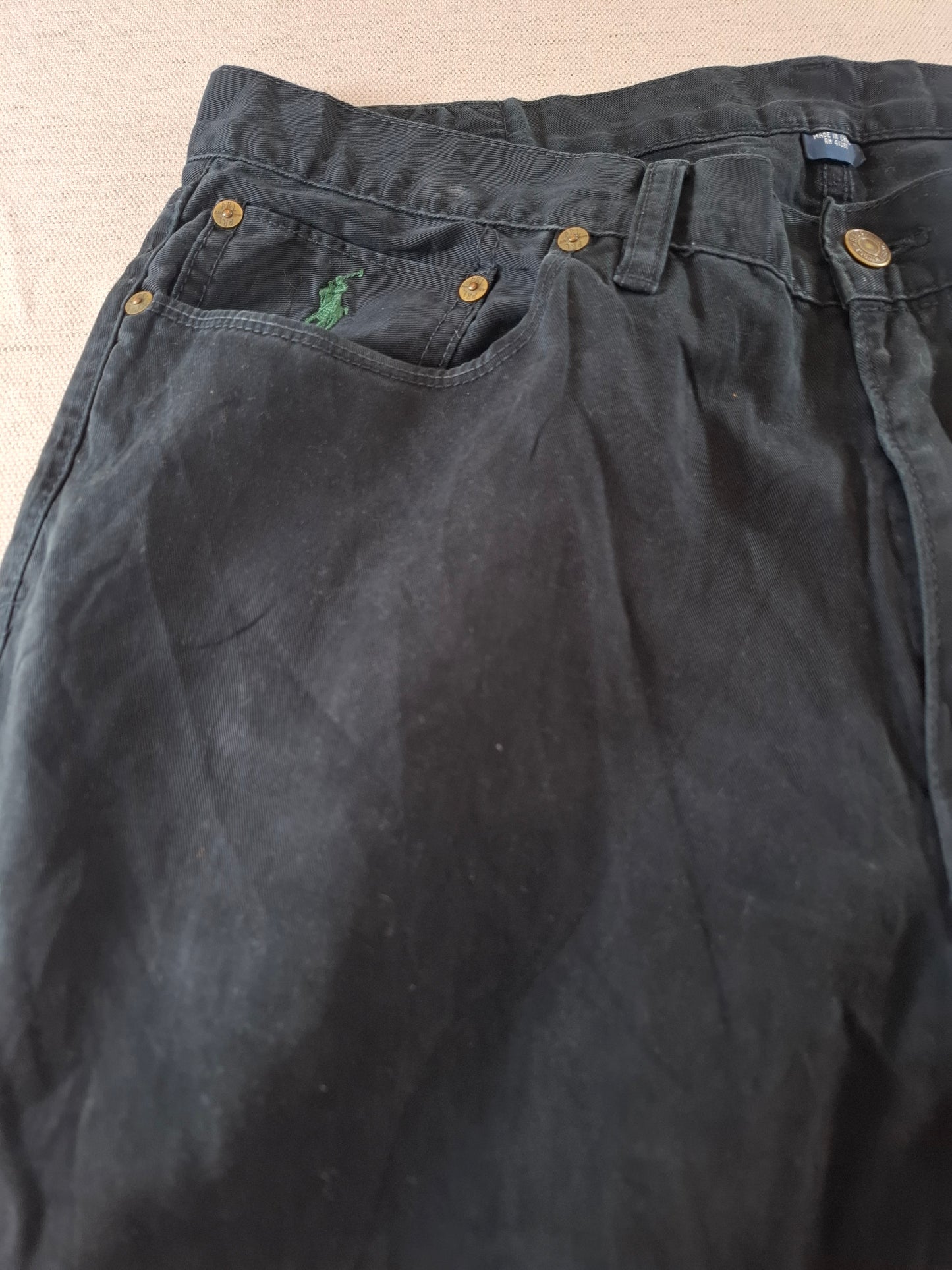 000182 Polo Ralph Lauren Trousers size 36/34 Black