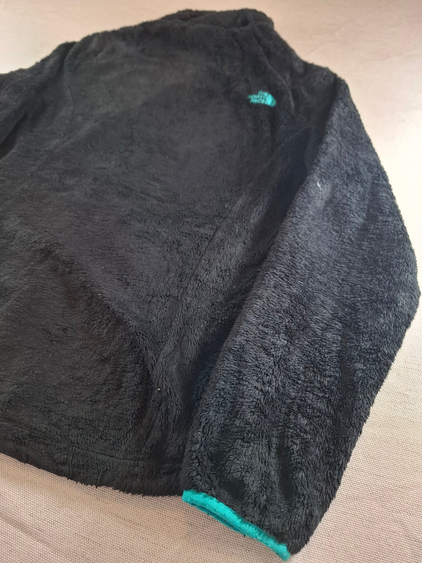 000695 The North Face Fleece size Women's L Black/ Mint