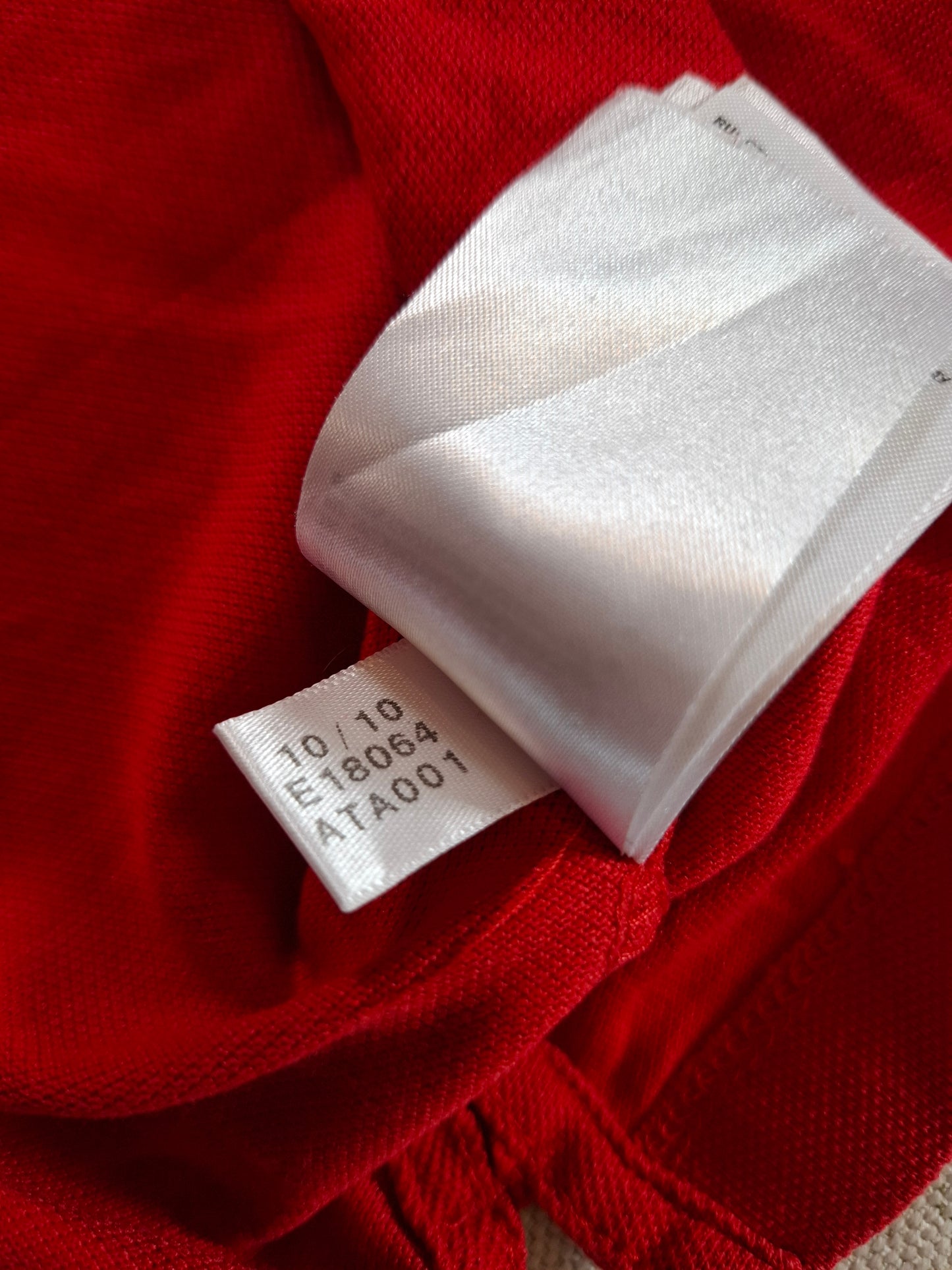 000945 Adidas Polo size XL Red