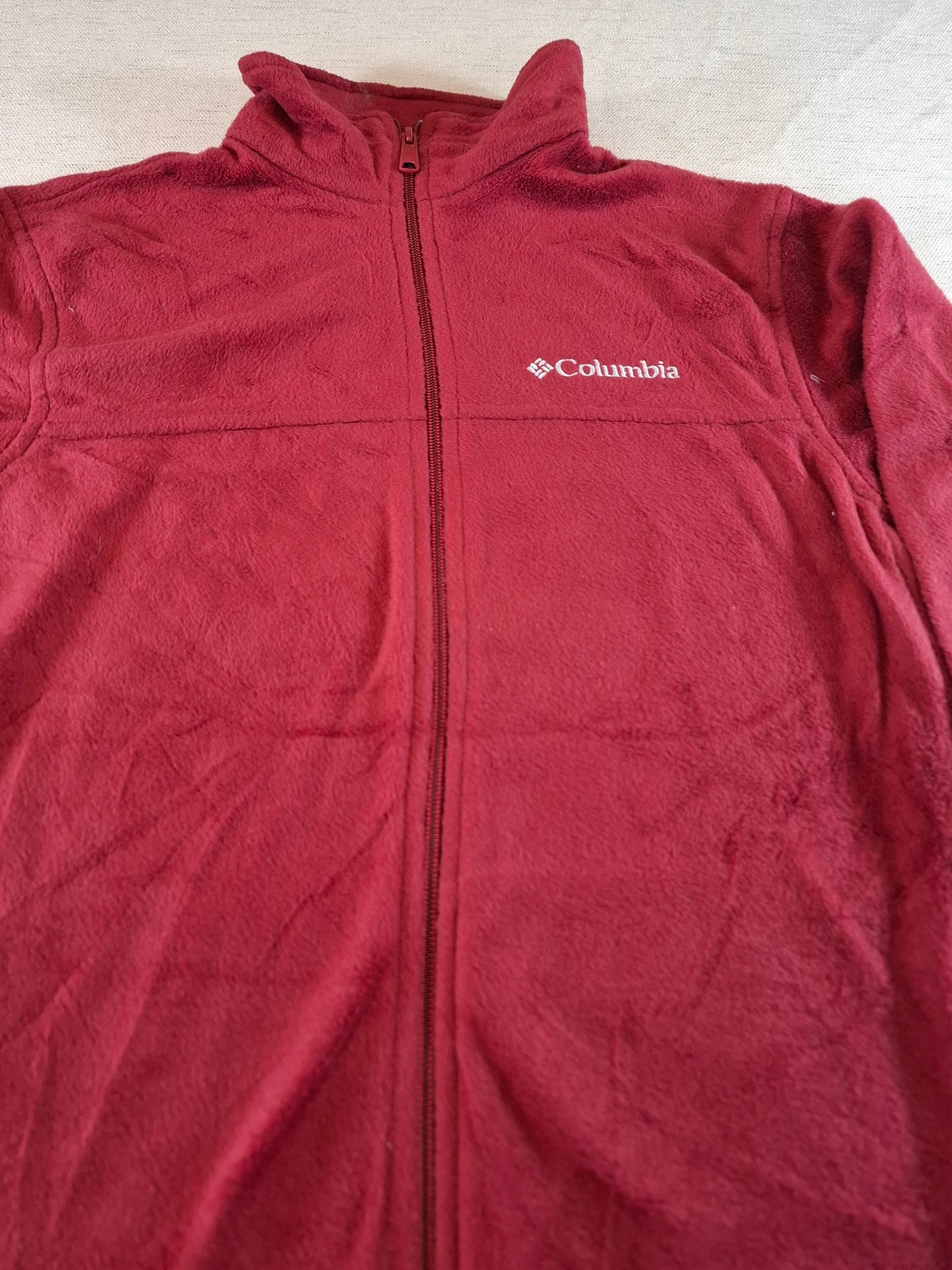 001150 Columbia Fleece size S Burgundy