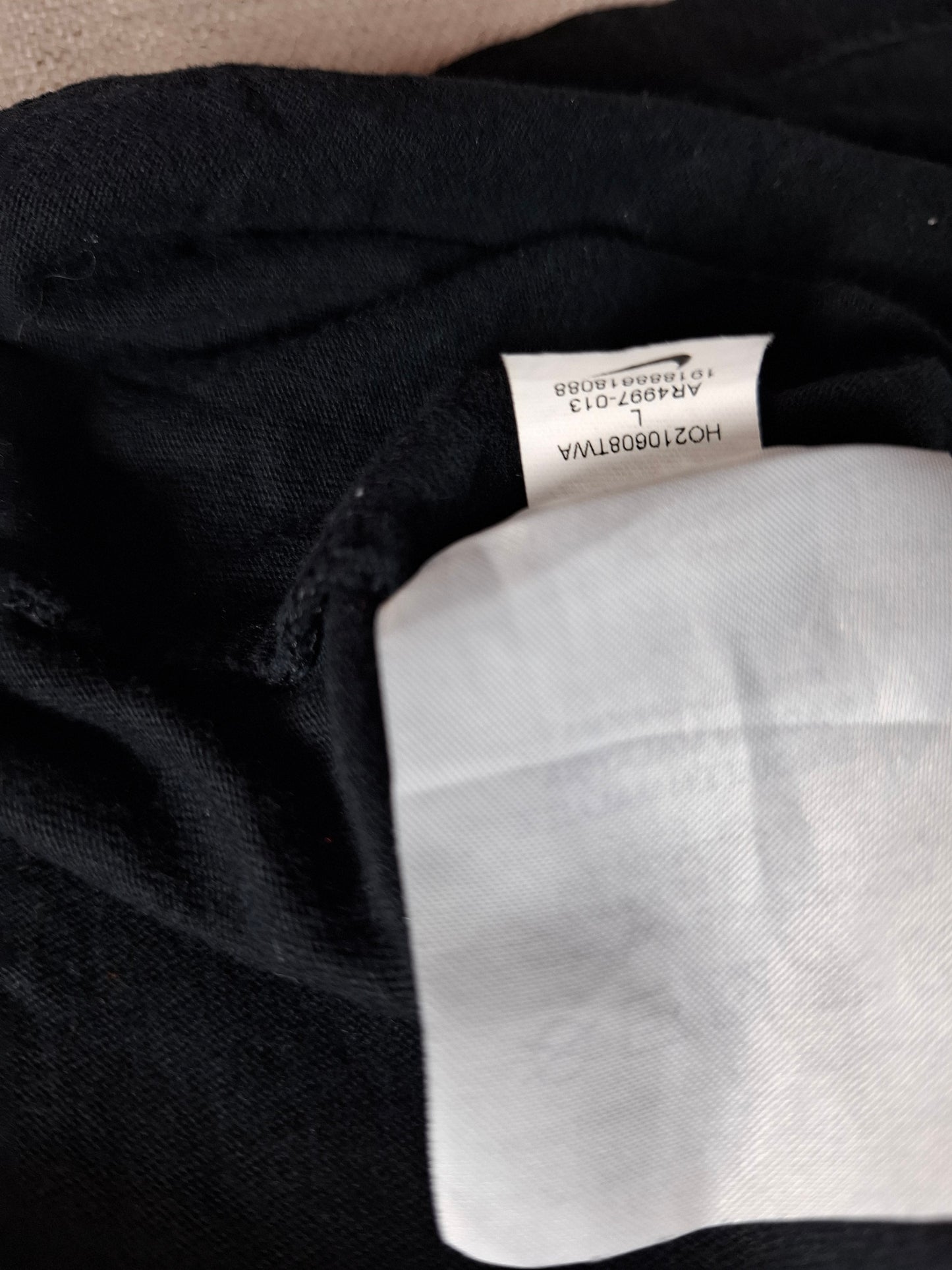 001125 Nike T-shirt size L Black