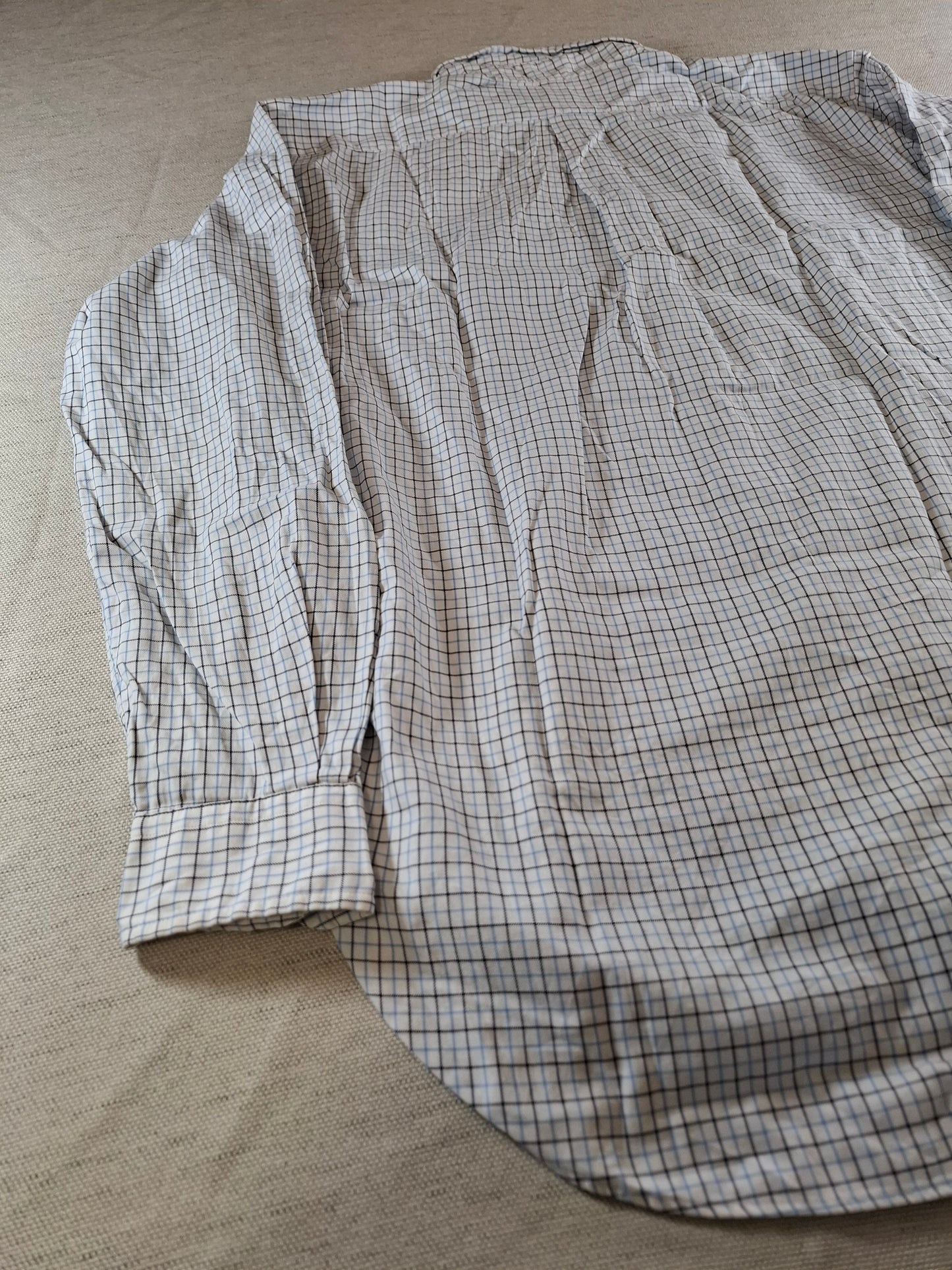 001072 Polo Ralph Lauren Button down shirt size M Blue/ White/ Black checkered