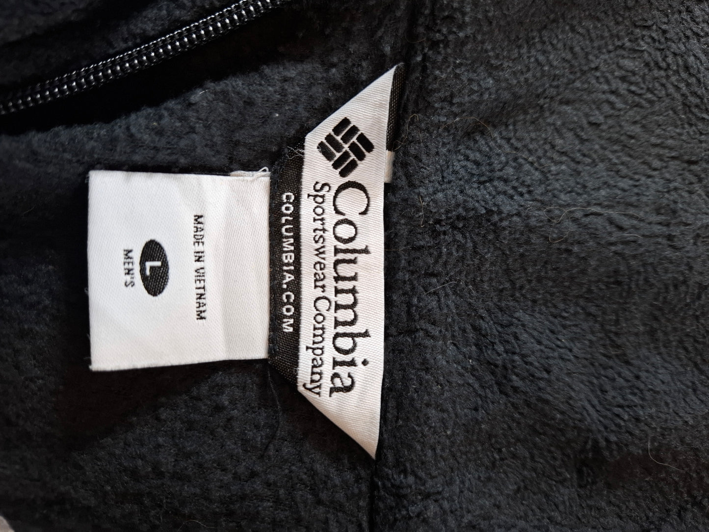 001143 Columbia Fleece bodywarmer size Men L Black