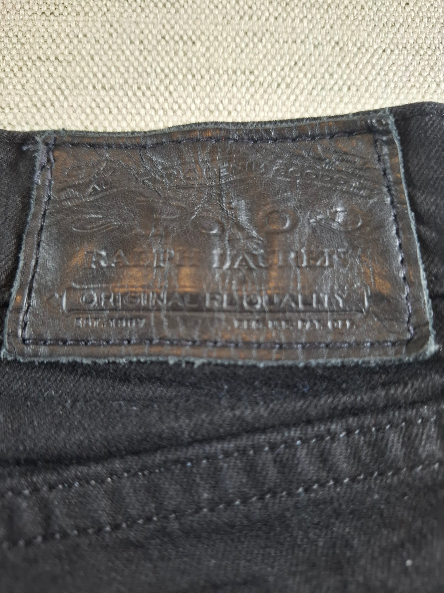 000220 Polo Ralph Lauren Jeans size 35/32 Black