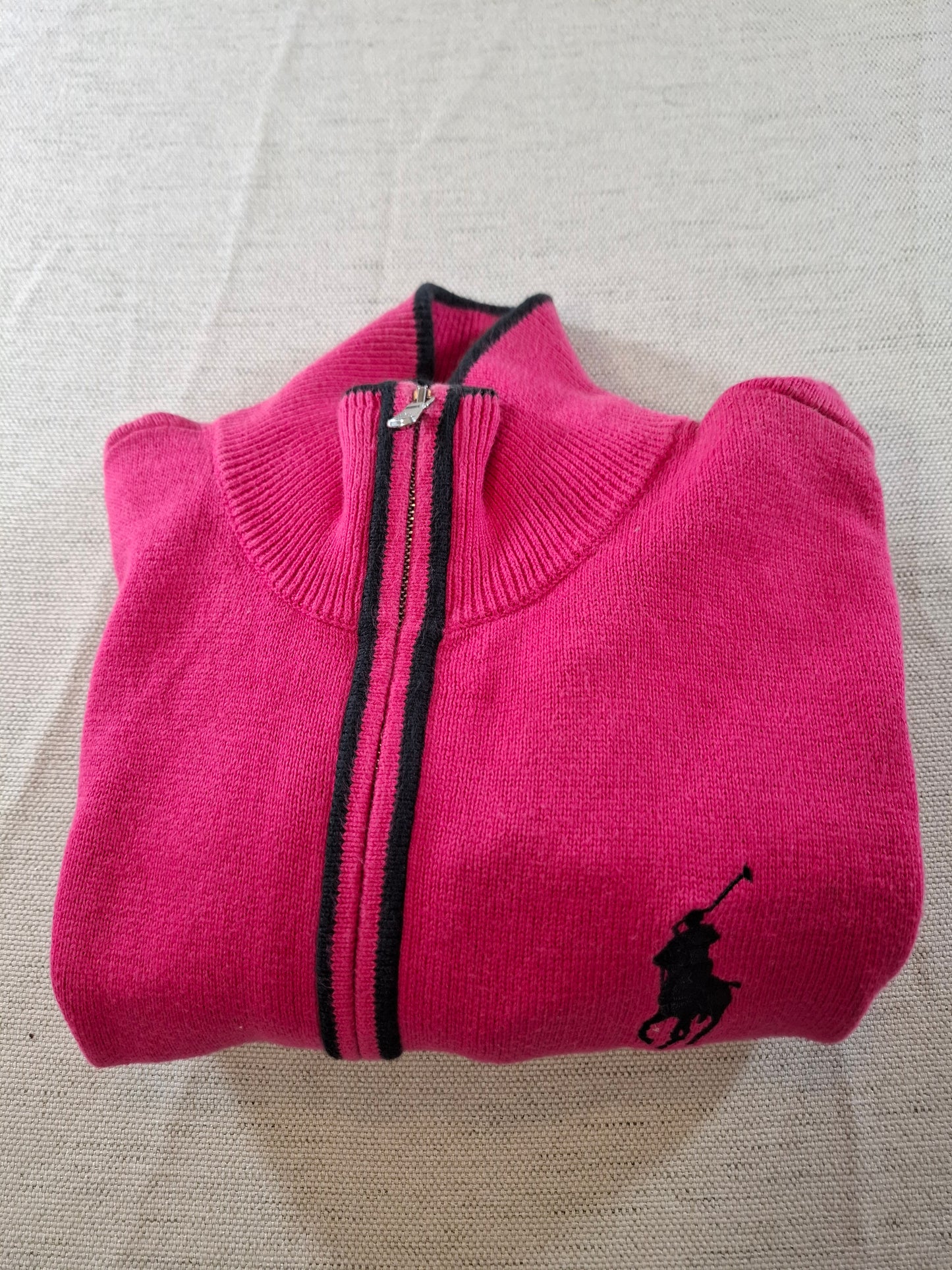 000941 Polo Ralph Lauren Full zip sweater size S Pink