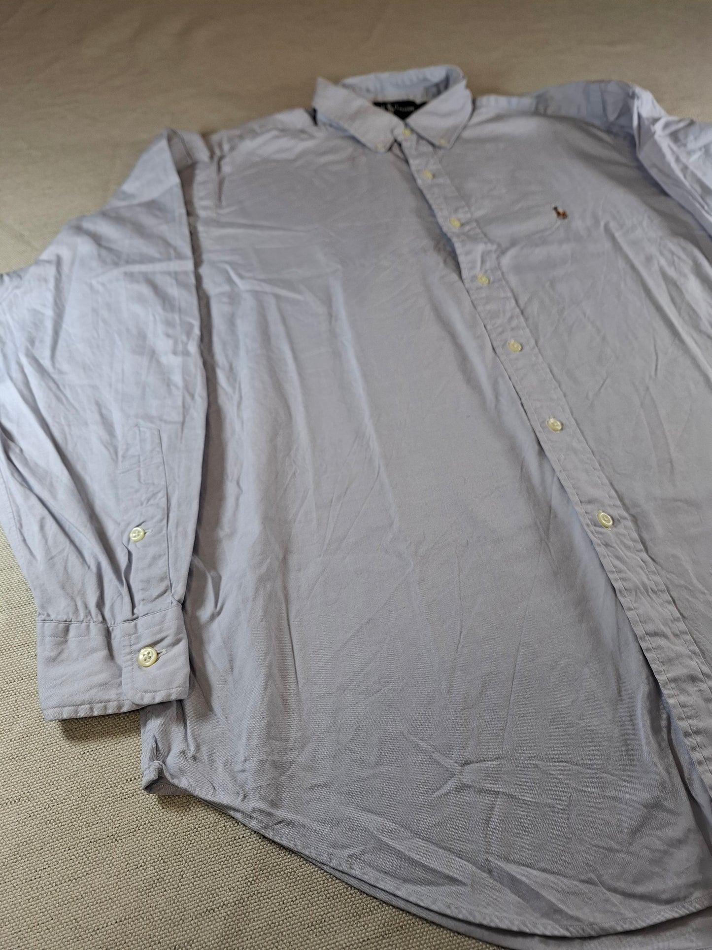 001078 Polo Ralph Lauren Button down shirt size 16.5 / 34 Blue/ Lila