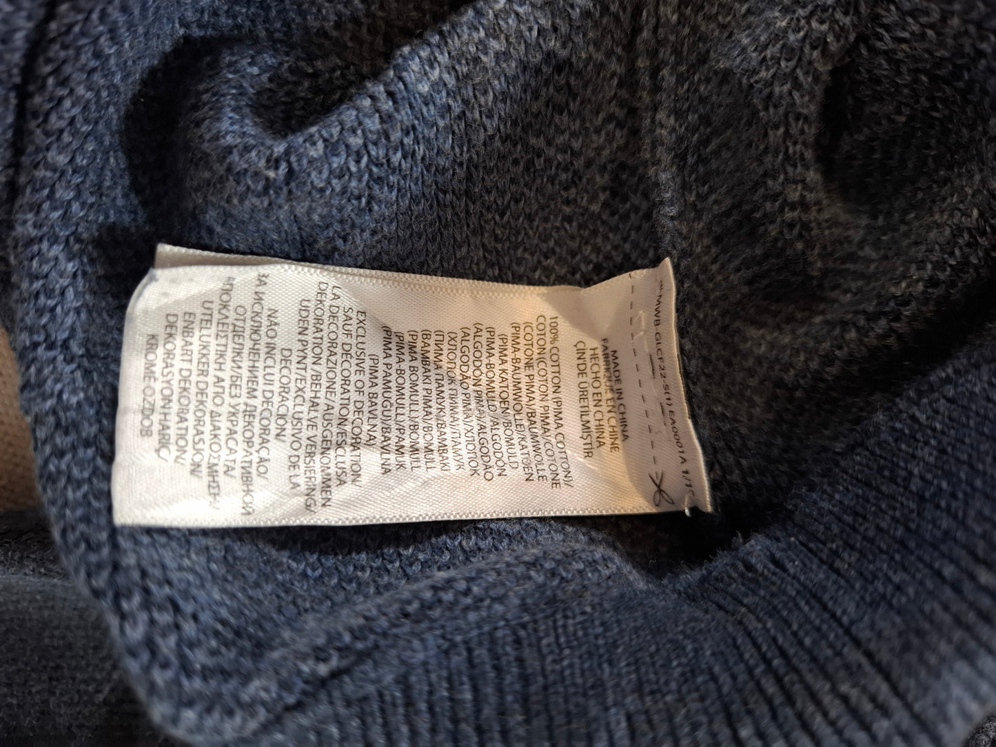 000942 Polo Ralph Lauren Full zip sweater size L Anthracite