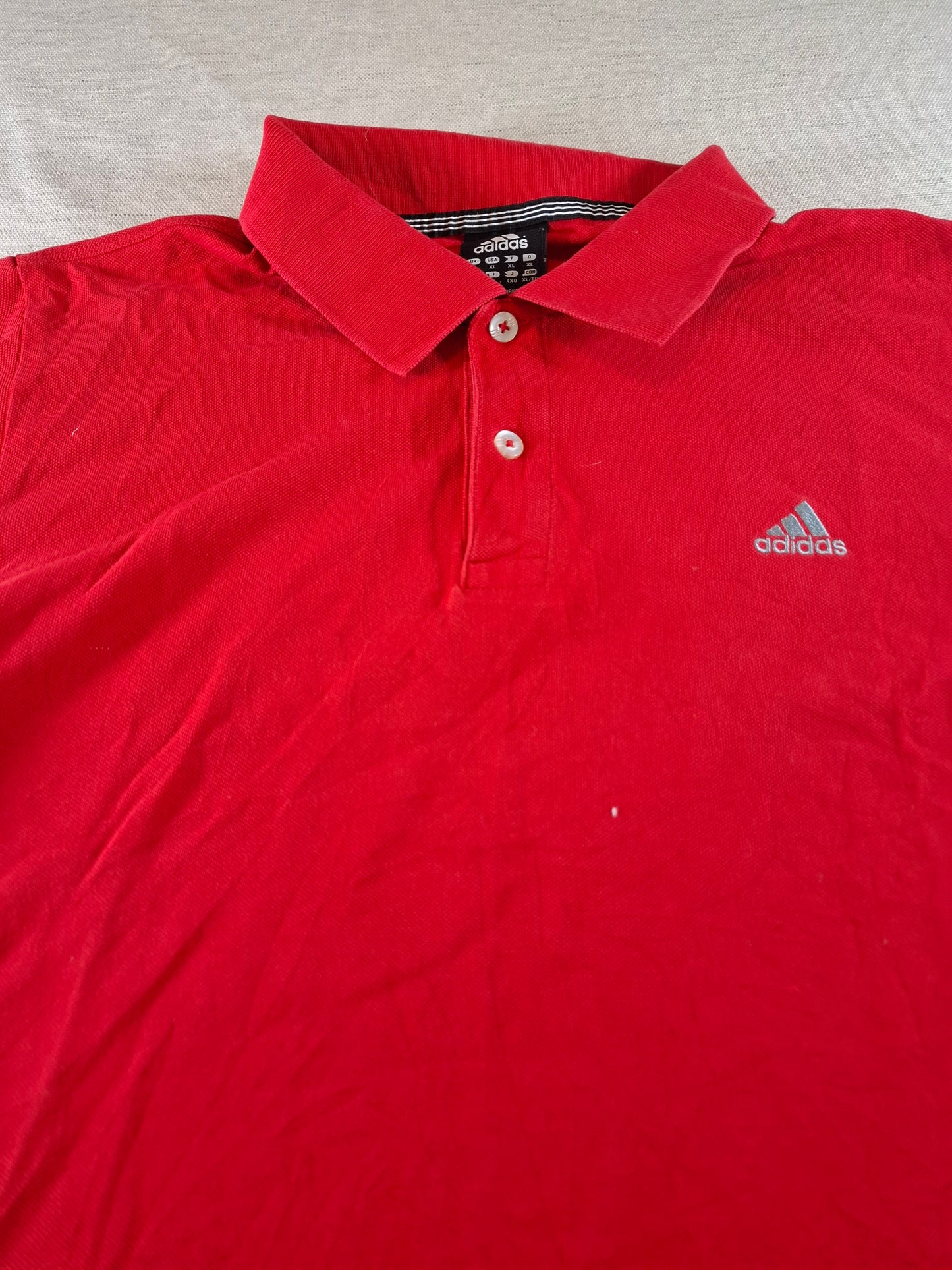 000945 Adidas Polo size XL Red