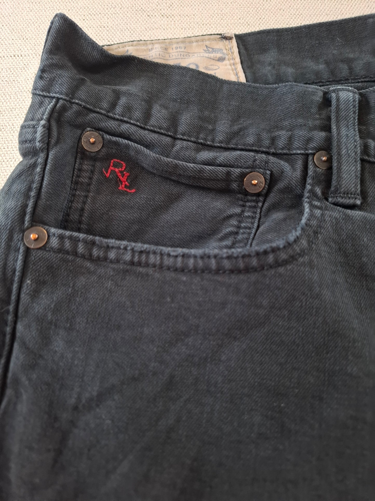 000179 Polo Ralph Lauren size 33/30 Jeans Black