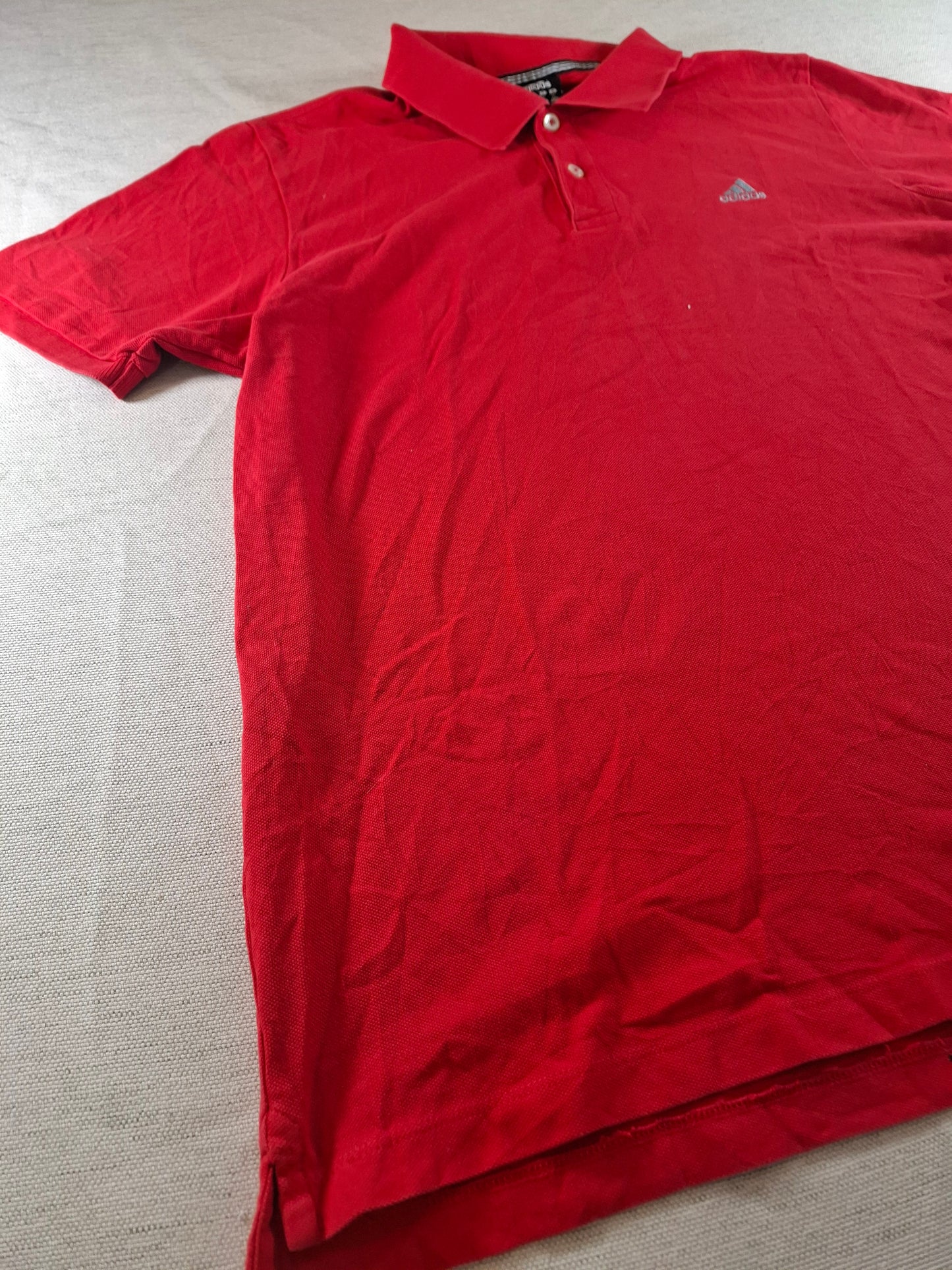 000945 Adidas Polo size XL Red