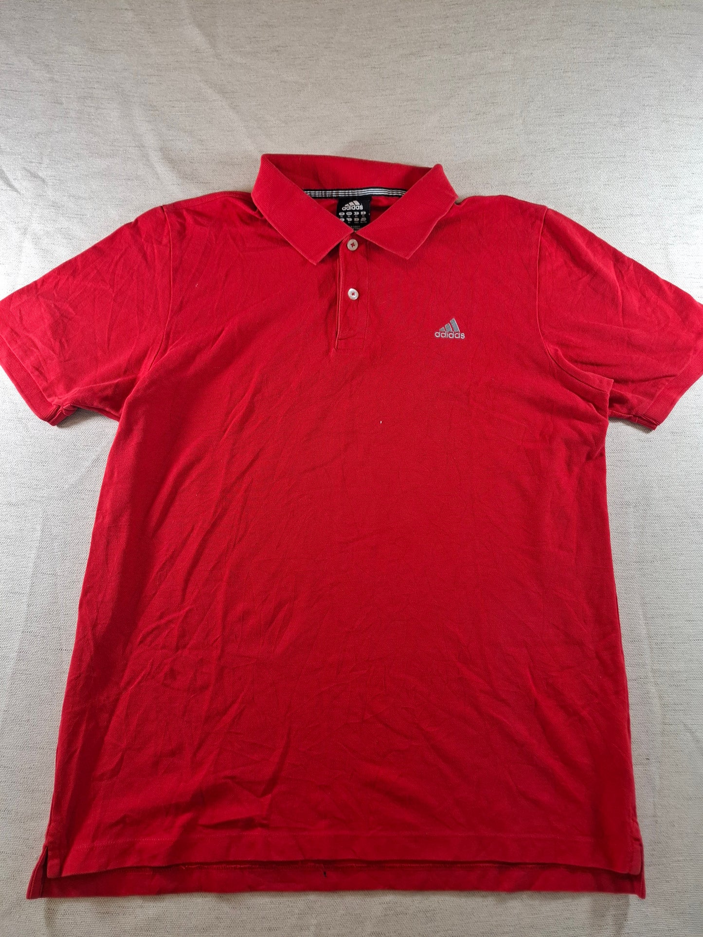 000945 Adidas Polo size XL Red