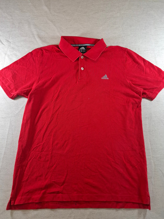 000945 Adidas Polo size XL Red