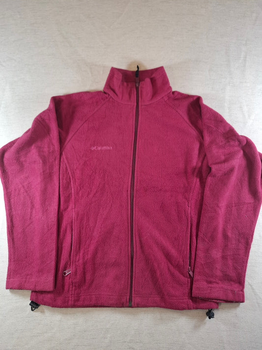 001147 Columbia Fleece size L Burgundy