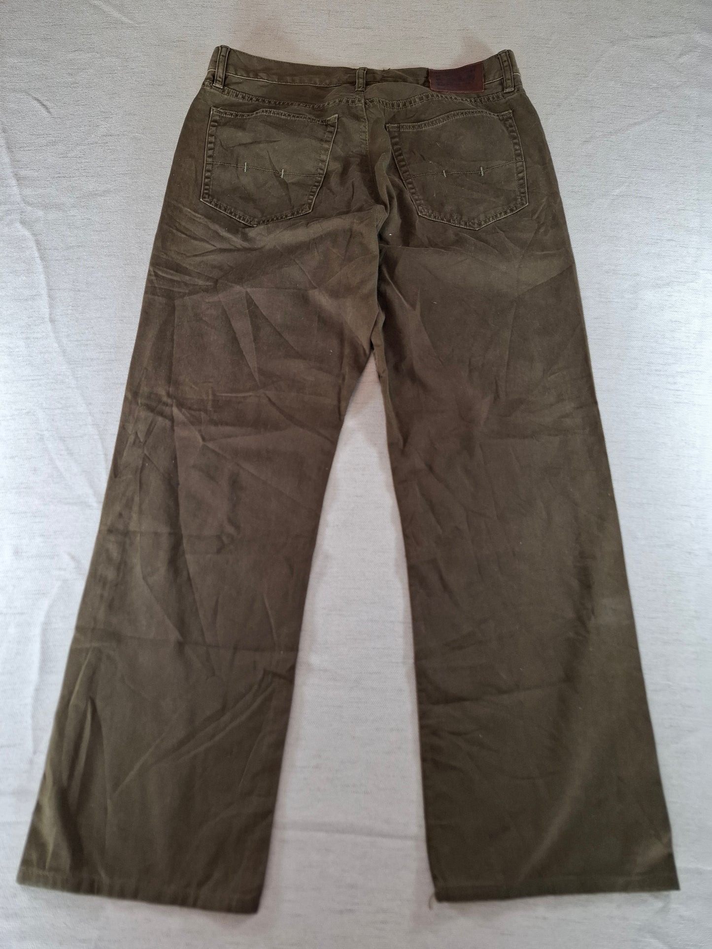 000181 Polo Ralph Lauren Jeans size 35/32 Green/ Brown
