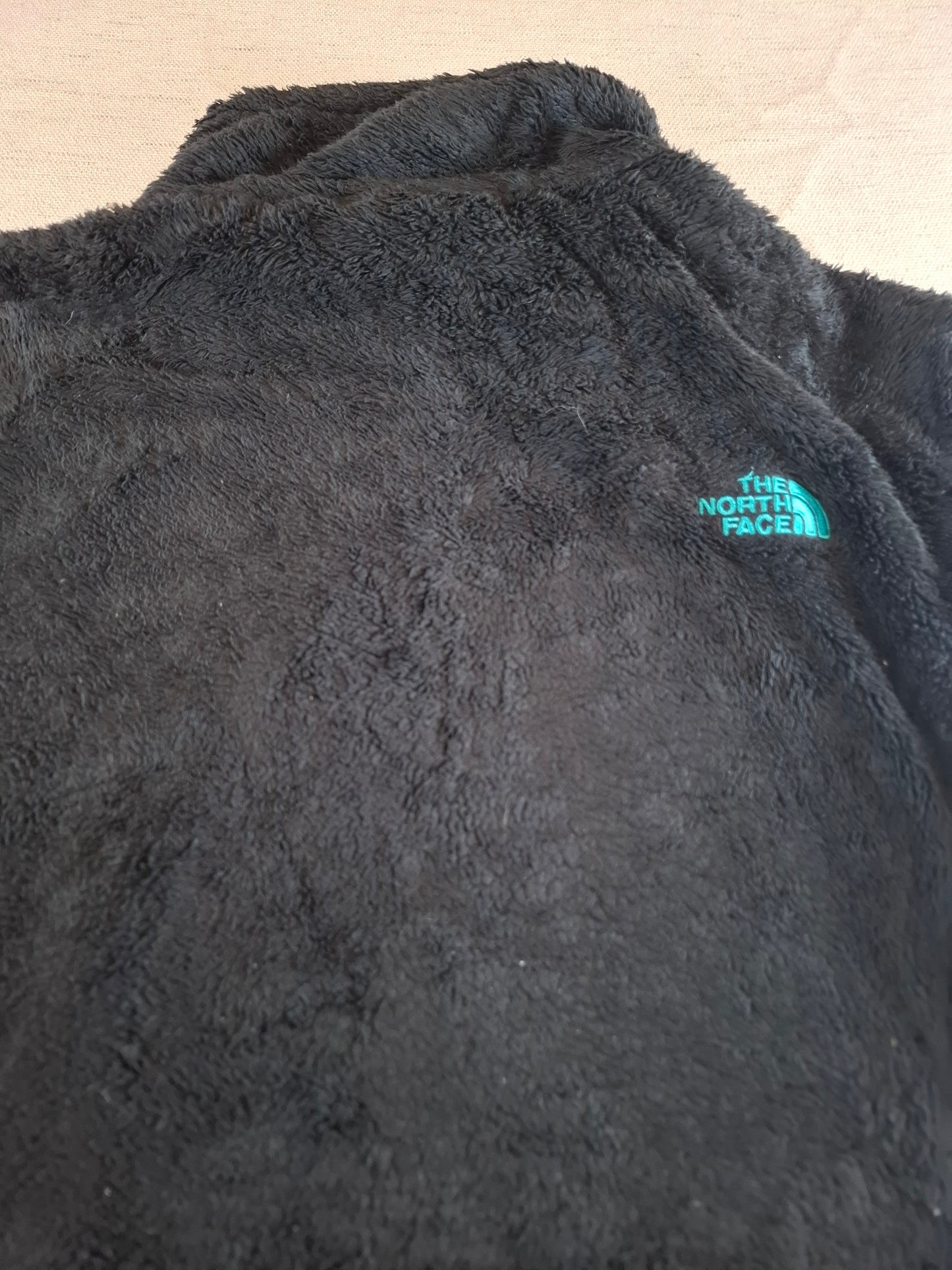 000695 The North Face Fleece size Women's L Black/ Mint