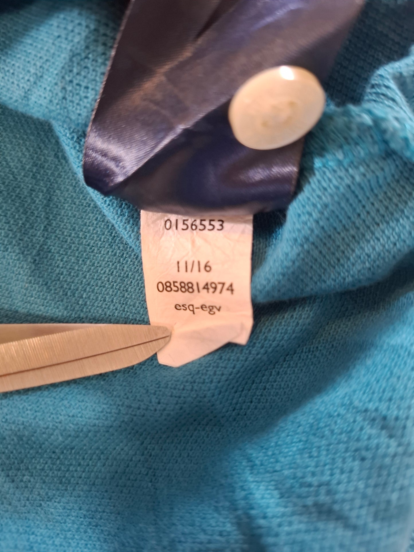 001062 Tommy Hilfiger Polo size L Blue/ Green