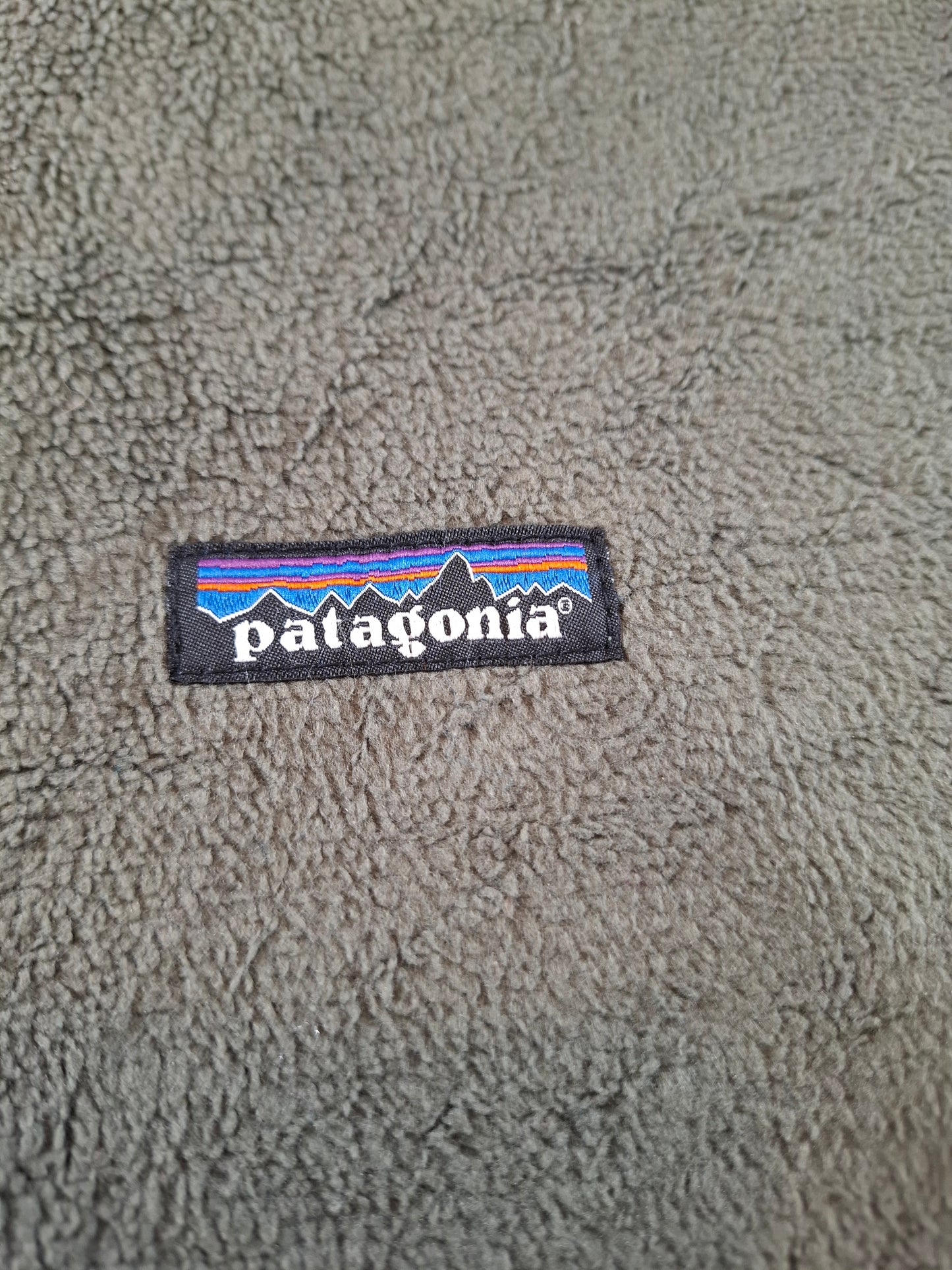 000953 Patagonia Fleece bodywarmer size M Dark Green