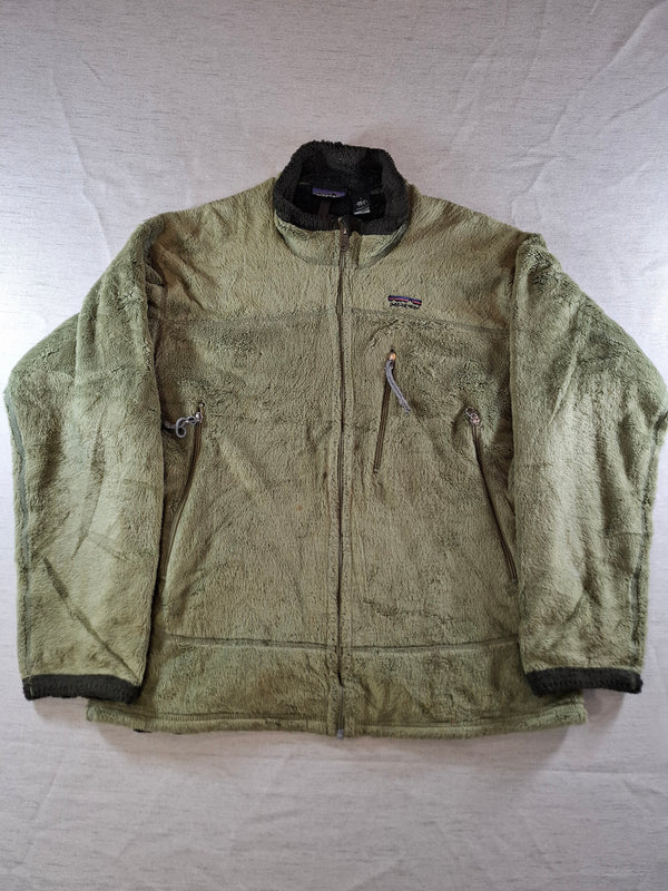000480 – Patagonia Fleece Jacket – Army Green, Size L