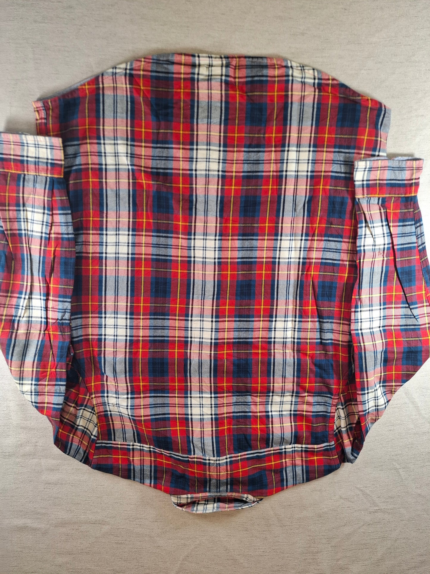 001089 Tommy Hilfiger Button down shirt size L Multi/ Red