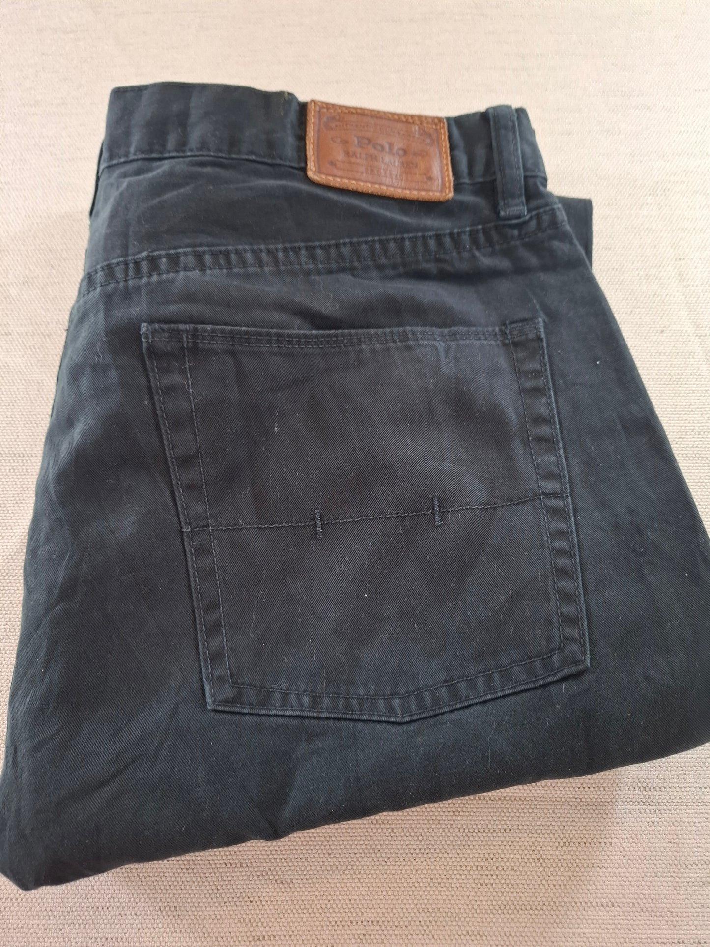 000182 Polo Ralph Lauren Trousers size 36/34 Black