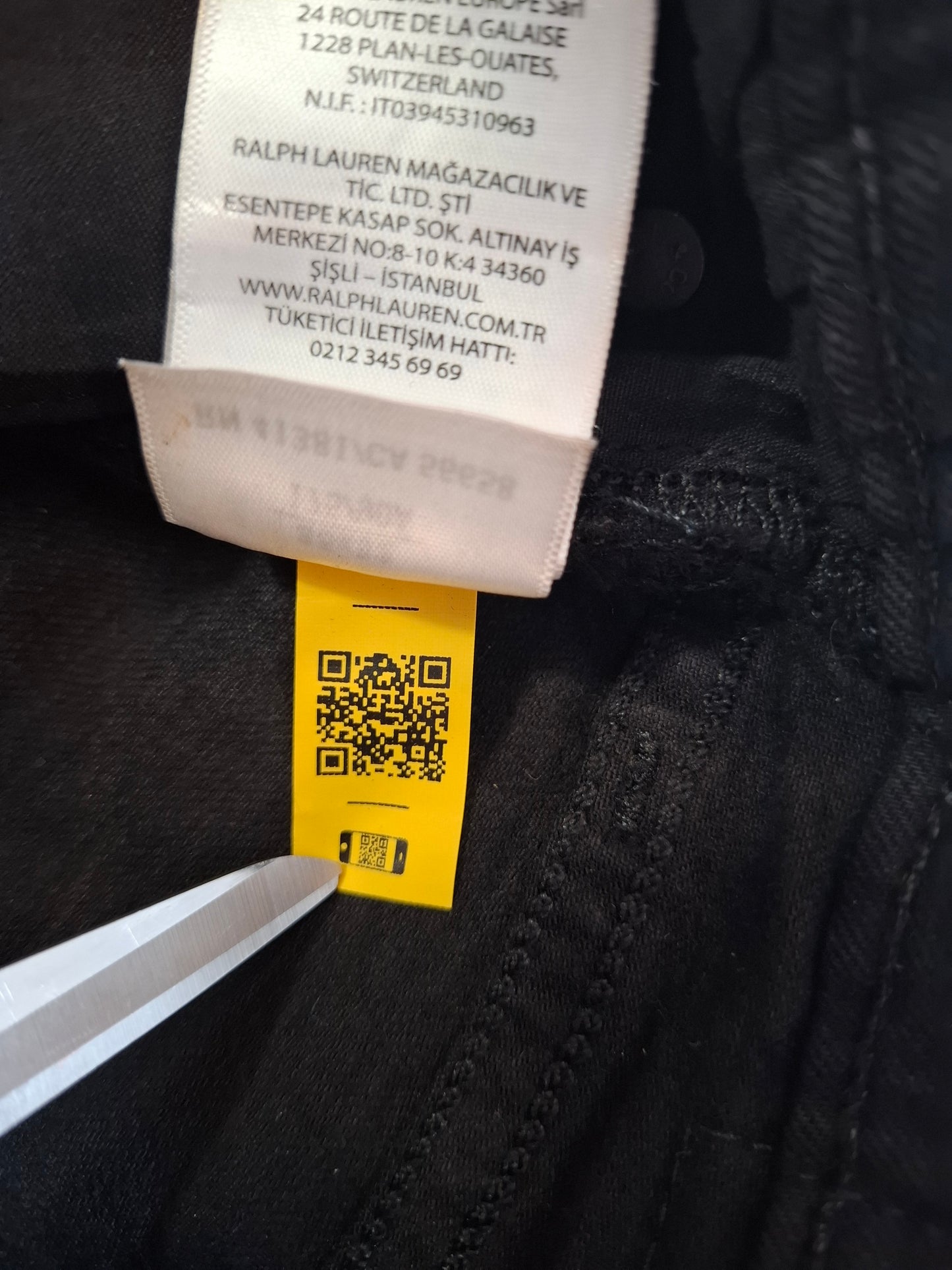 000220 Polo Ralph Lauren Jeans size 35/32 Black