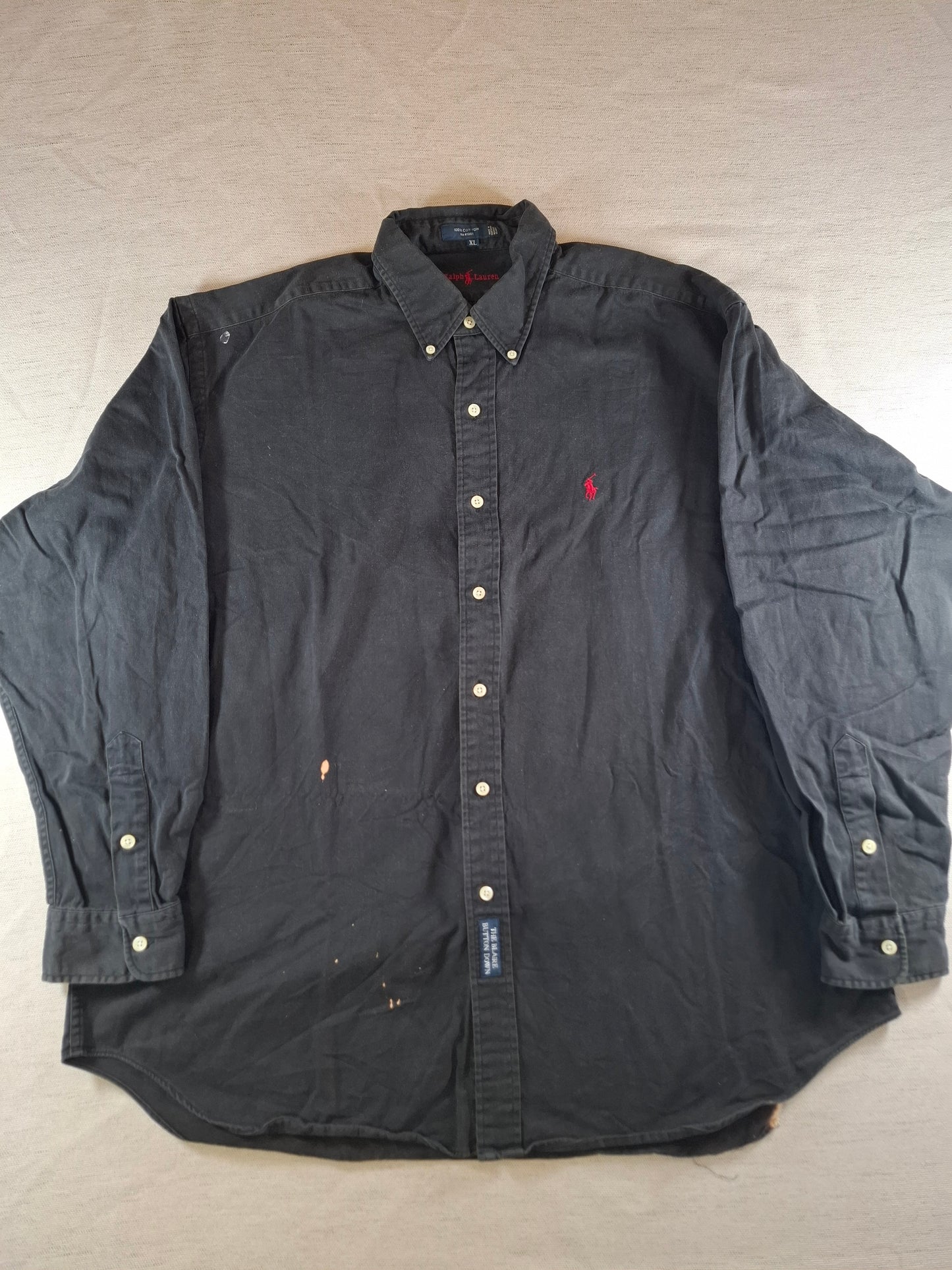 001076 Polo Ralph Lauren Button down shirt size XL Black