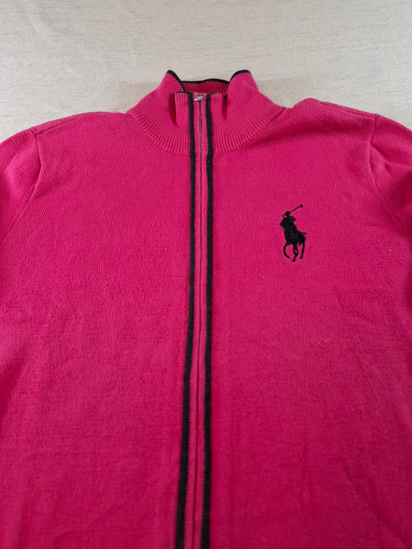 000941 Polo Ralph Lauren Full zip sweater size S Pink