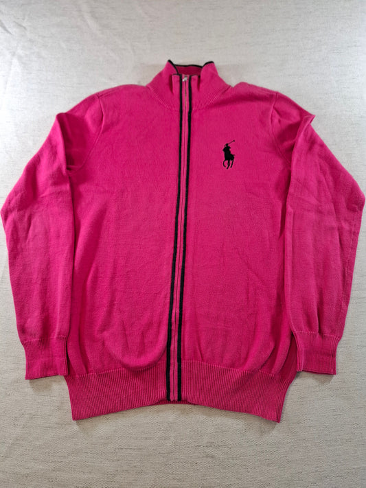 000941 Polo Ralph Lauren Full zip sweater size S Pink