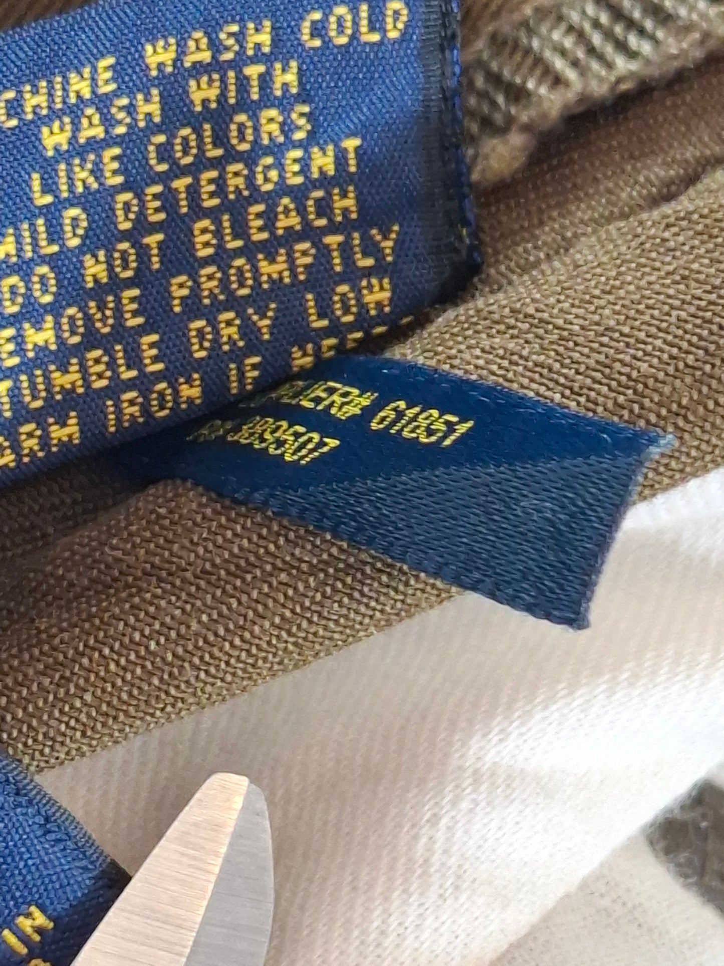 000181 Polo Ralph Lauren Jeans size 35/32 Green/ Brown