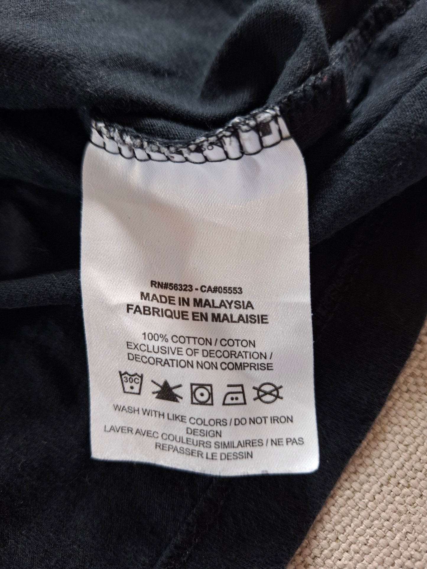 001125 Nike T-shirt size L Black