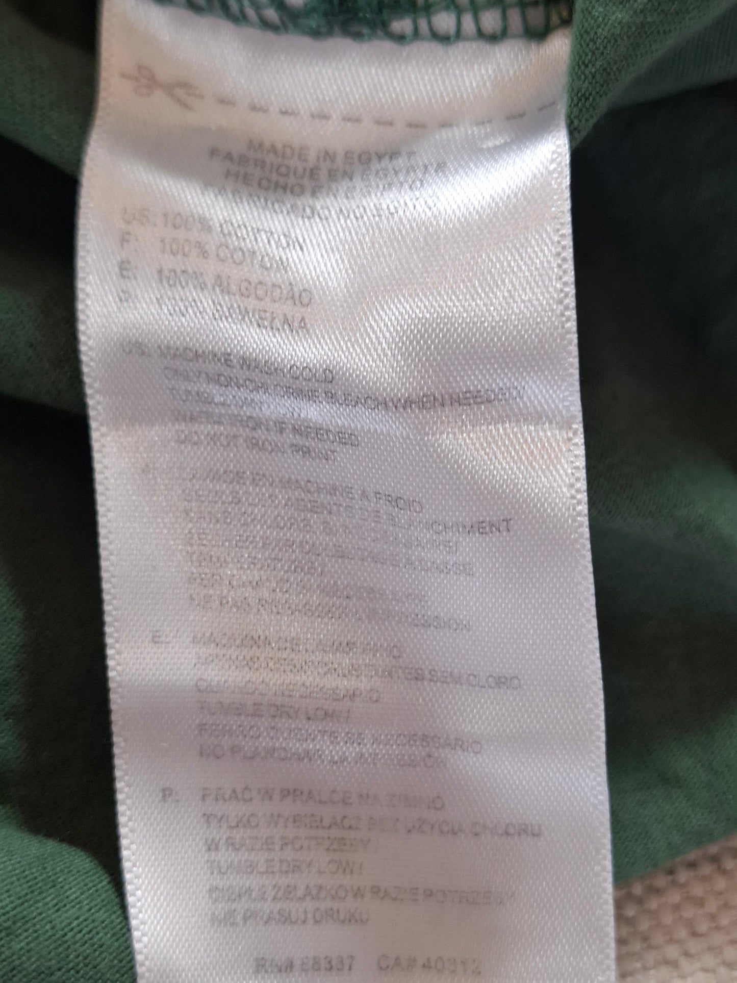 000129 Adidas T-shirt size L Green