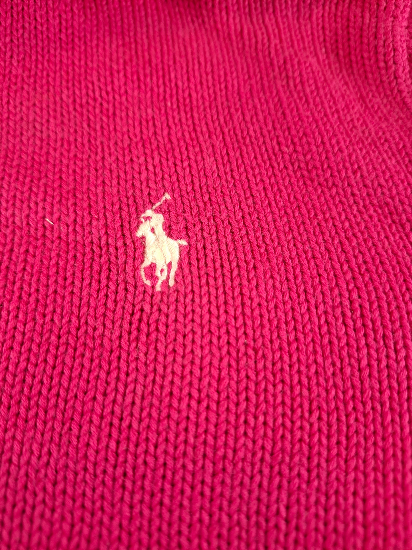 000940 Polo Ralph Lauren Full zip sweater size M Pink