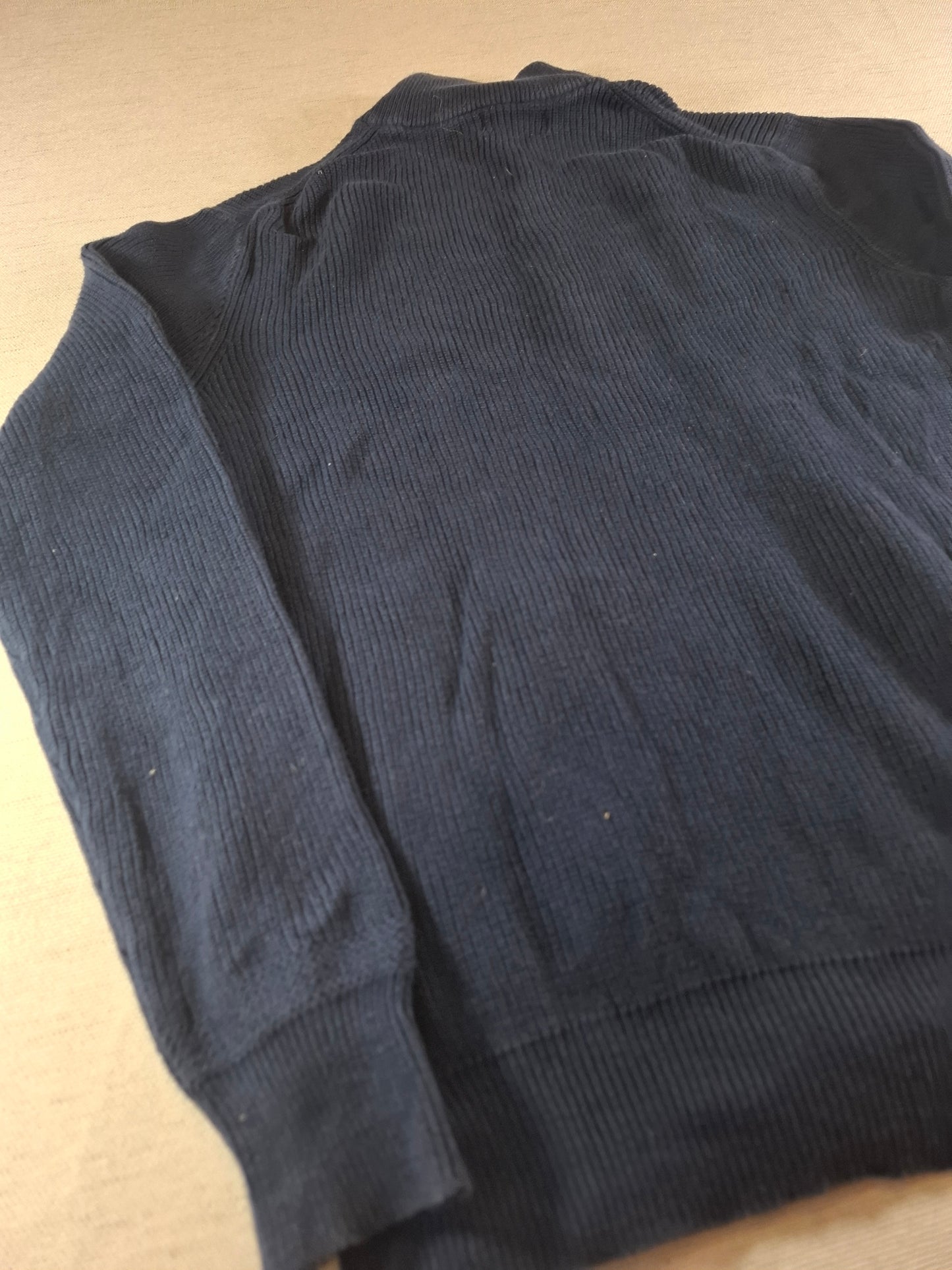 000935 Polo Ralph Lauren Full zip sweater size S Navy Blue