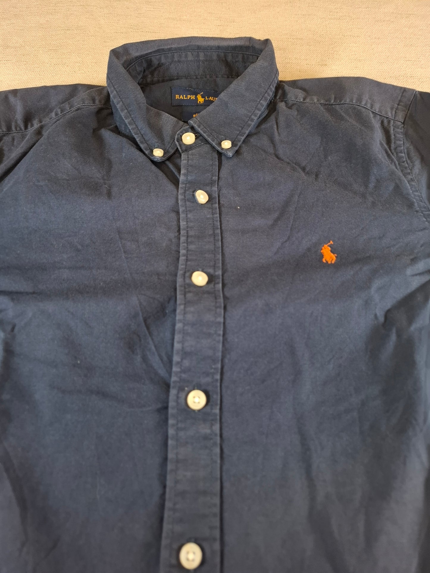 001080 Polo Ralph Lauren Button down shirt size XL Navy