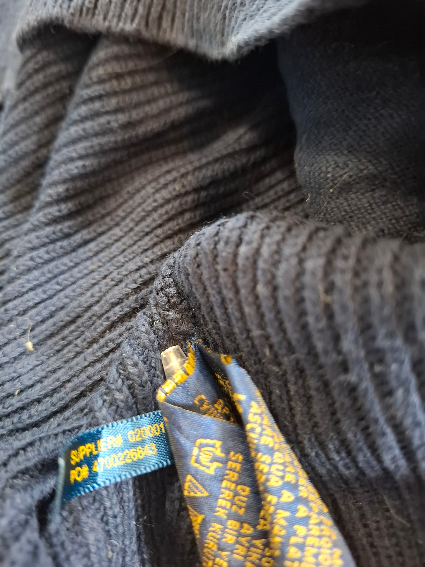 000935 Polo Ralph Lauren Full zip sweater size S Navy Blue