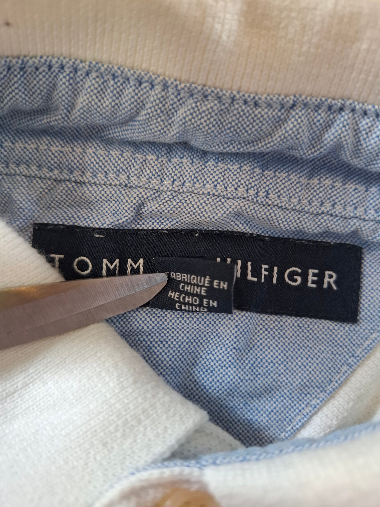 001065 Tommy Hilfiger Polo size S White/ Black