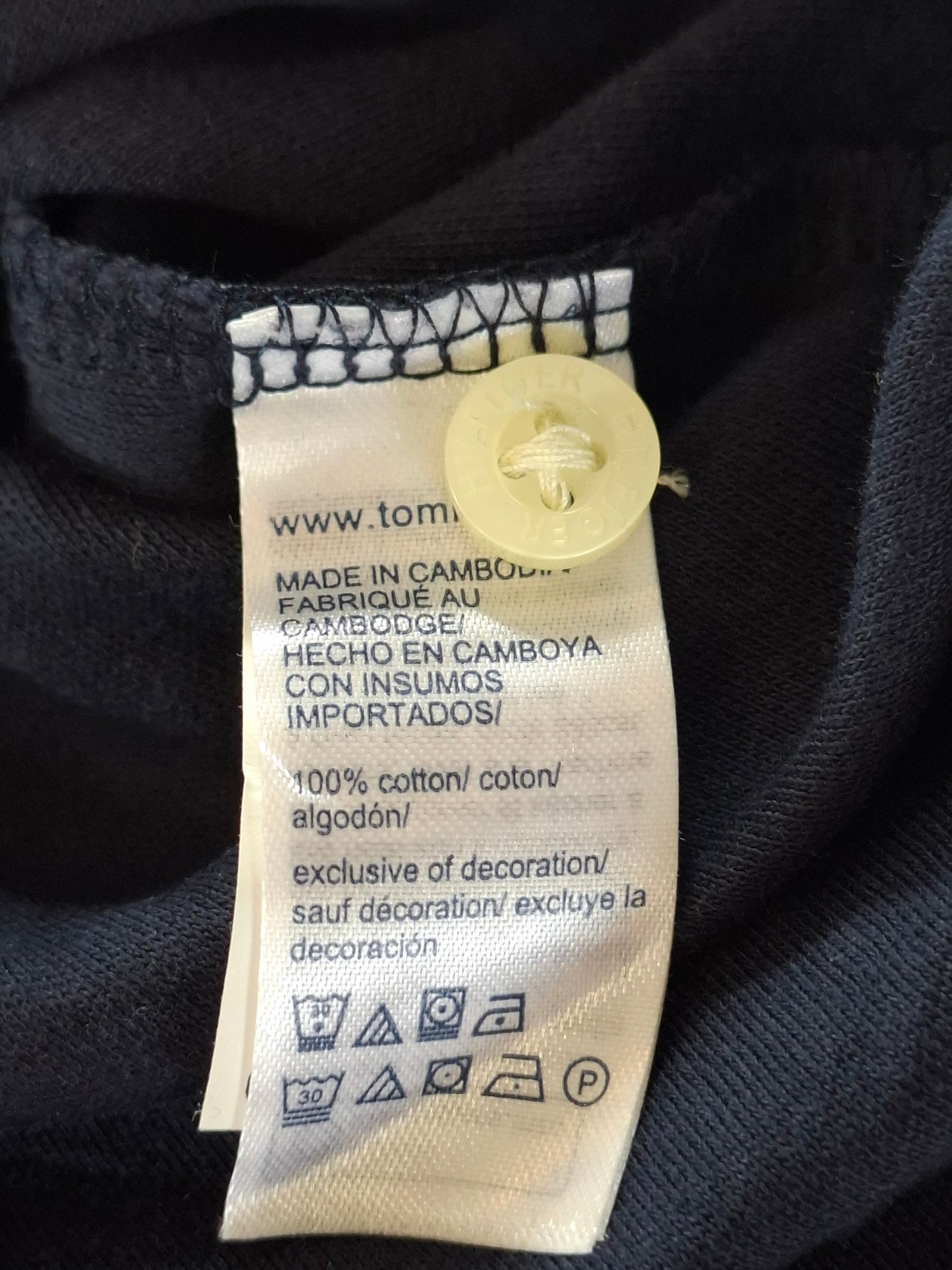 000156 Tommy Hilfiger Polo size XL Navy Blue