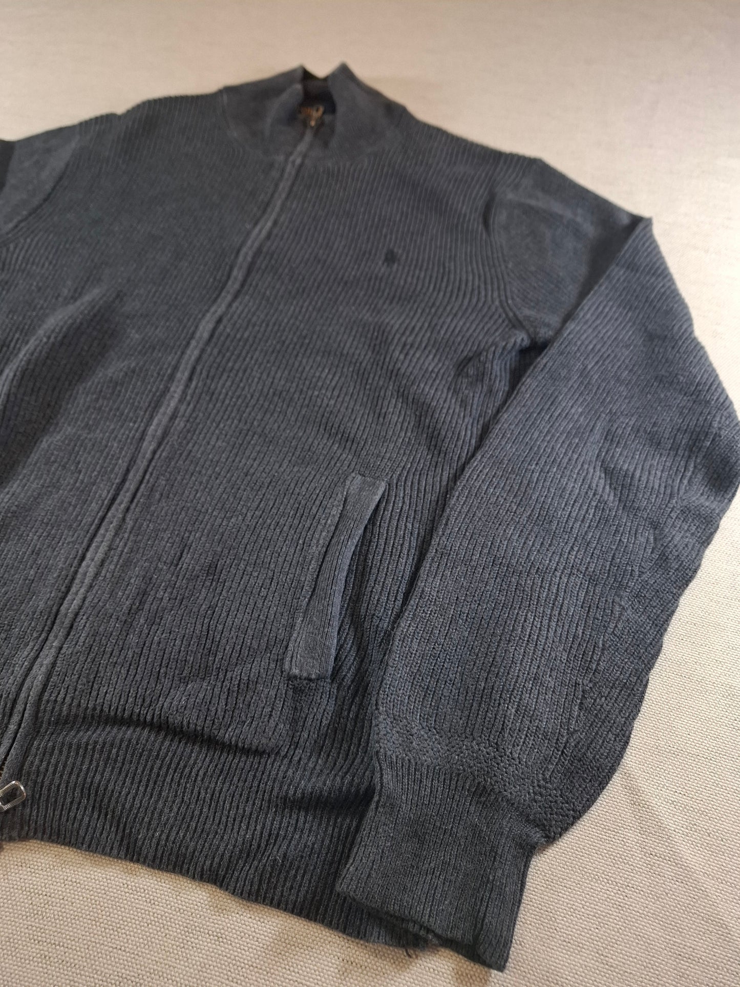 000936 Polo Ralph Lauren Full zip sweater size M Anthracite
