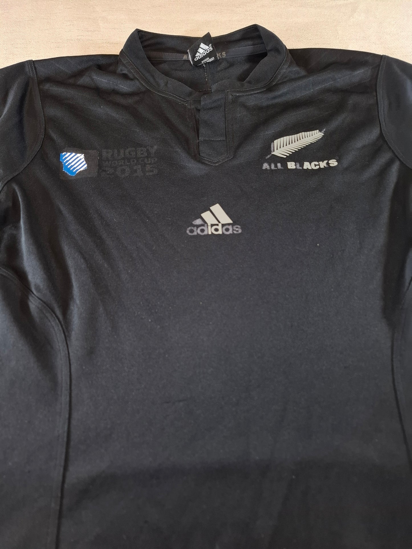 000124 – Adidas T-Shirt – Black (NZ All Blacks), Size M