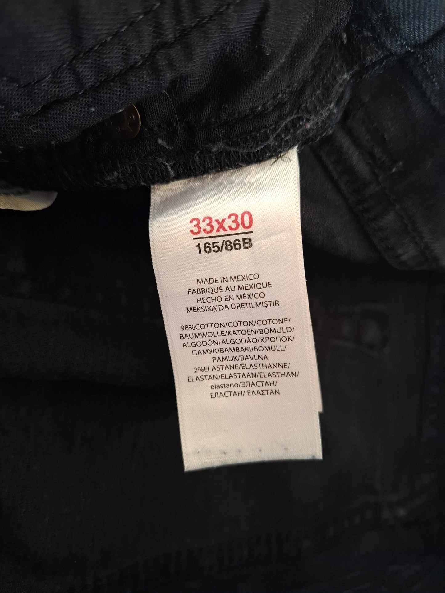 000179 Polo Ralph Lauren size 33/30 Jeans Black