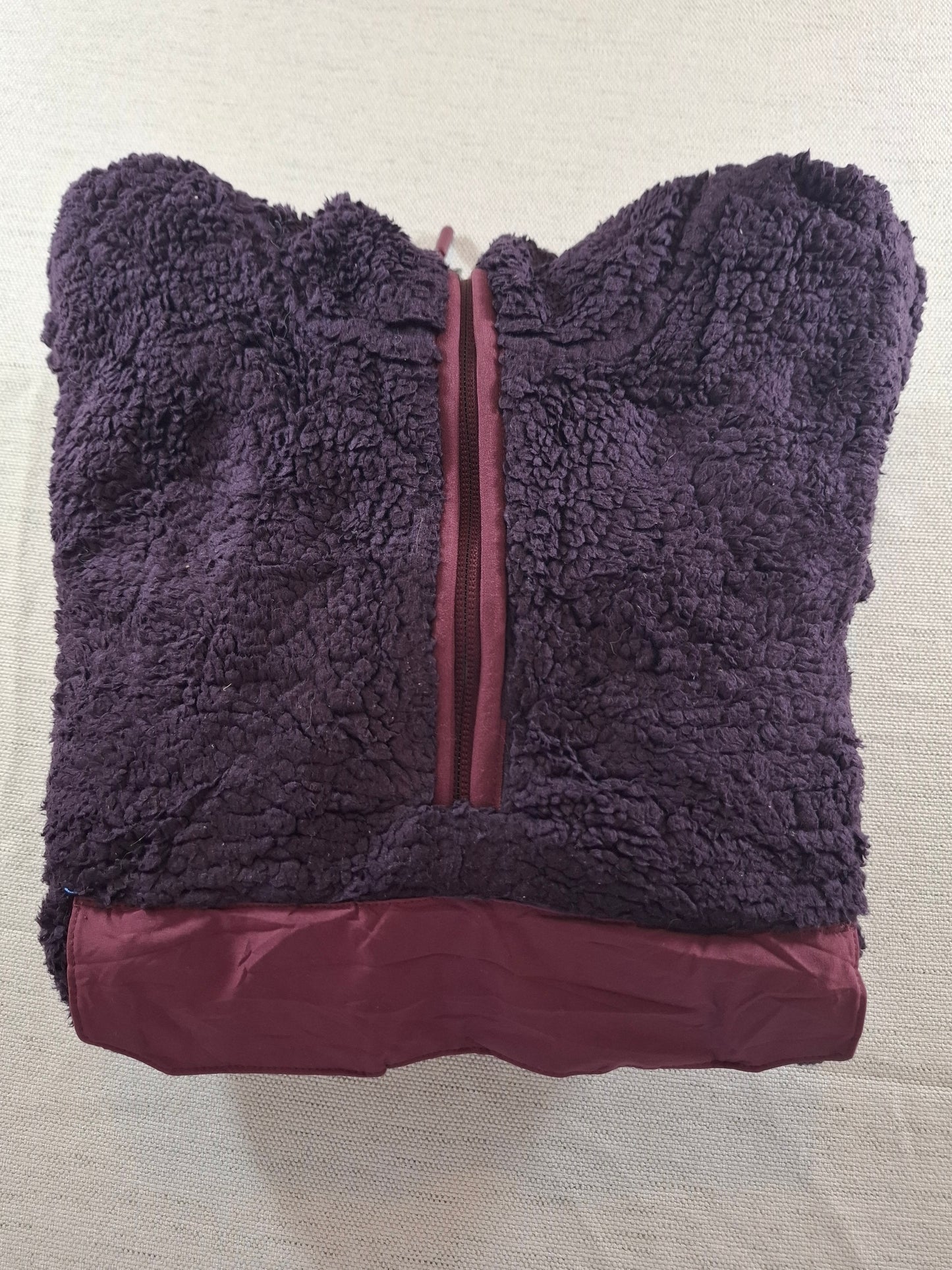 000698 The North Face Fleece hoodie size Women's S Purple