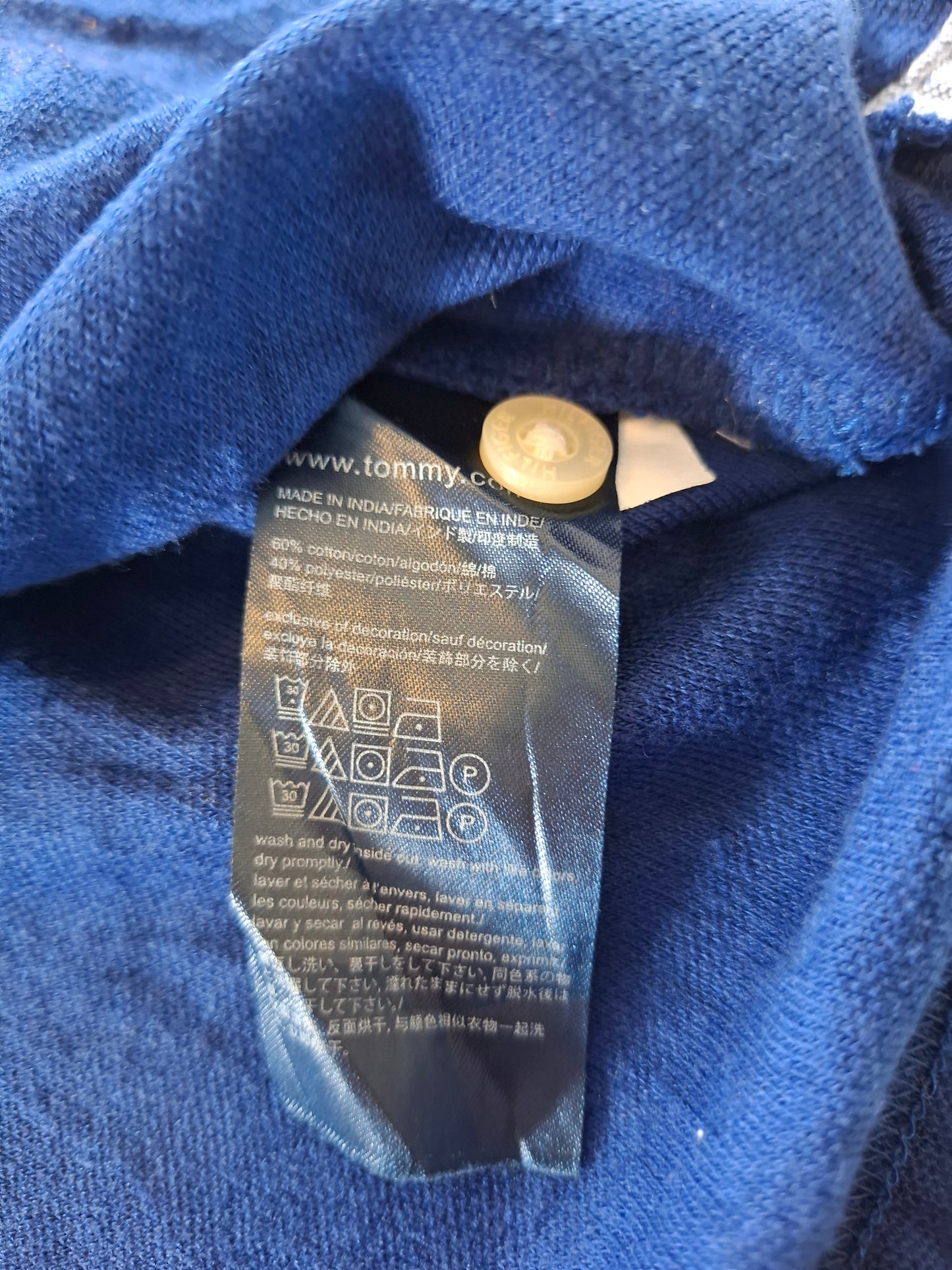 001061 Tommy Hilfiger Polo size L Green/ Blue/ White