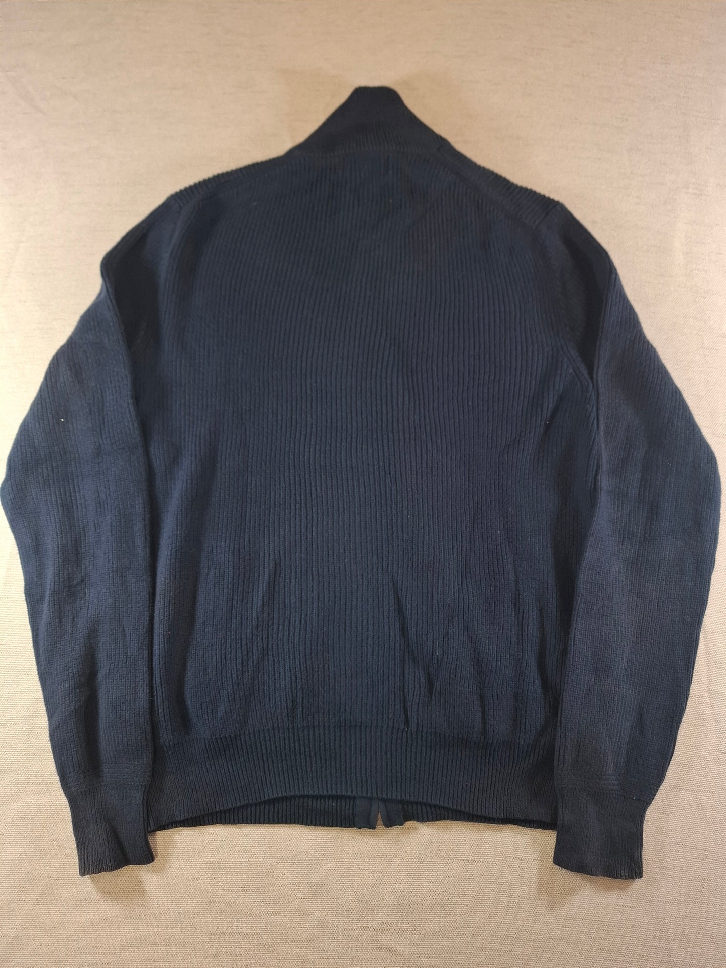 000933 Polo Ralph Lauren Full zip sweater size S Navy Blue