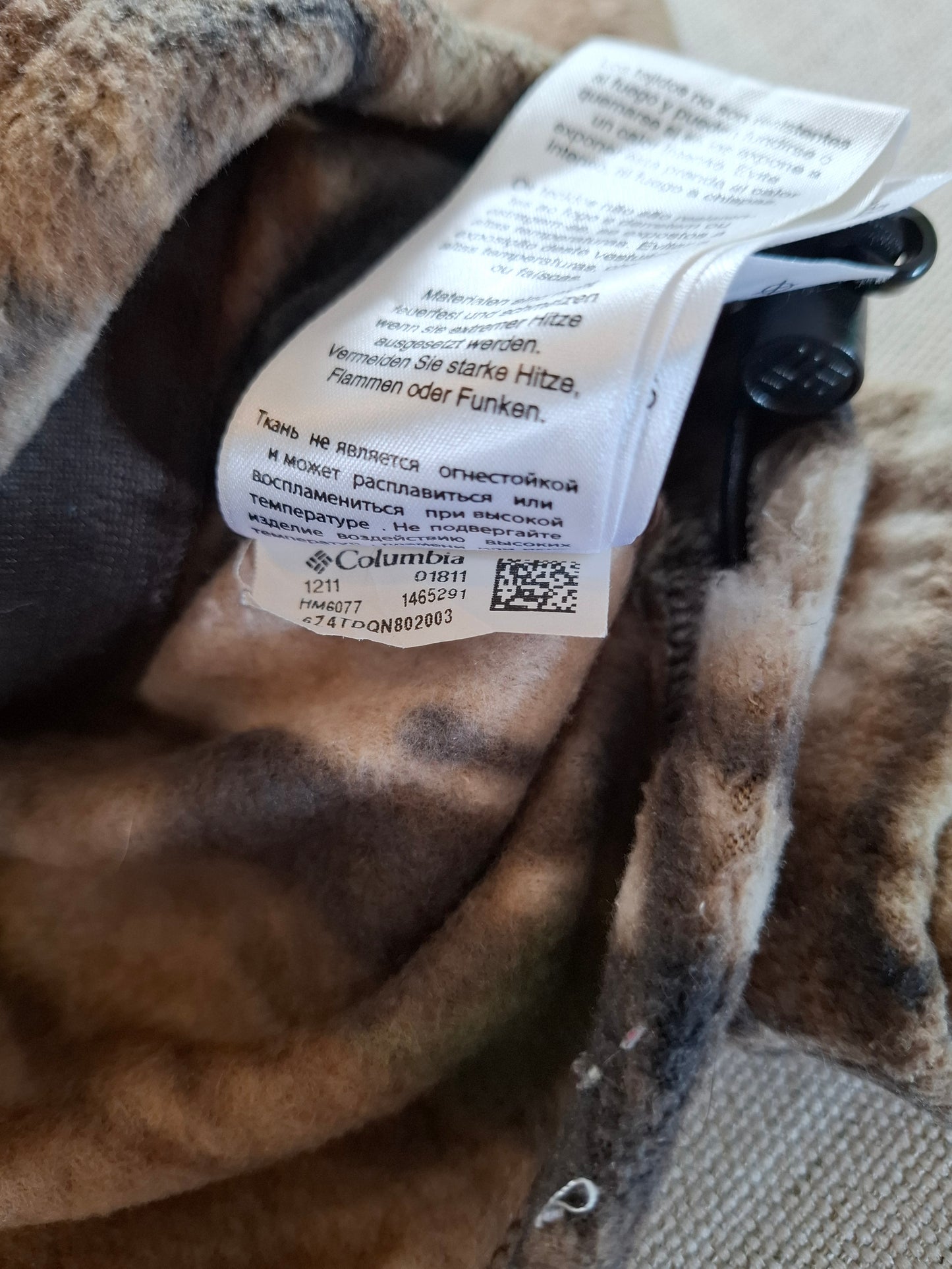 001149 Columbia Fleece size M Realtree