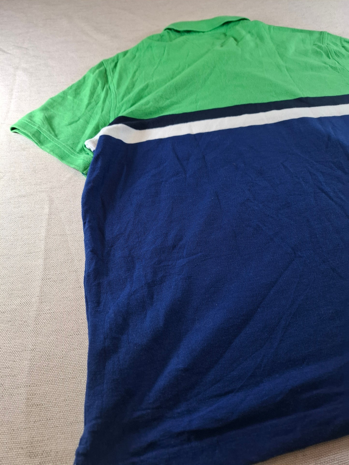 001061 Tommy Hilfiger Polo size L Green/ Blue/ White