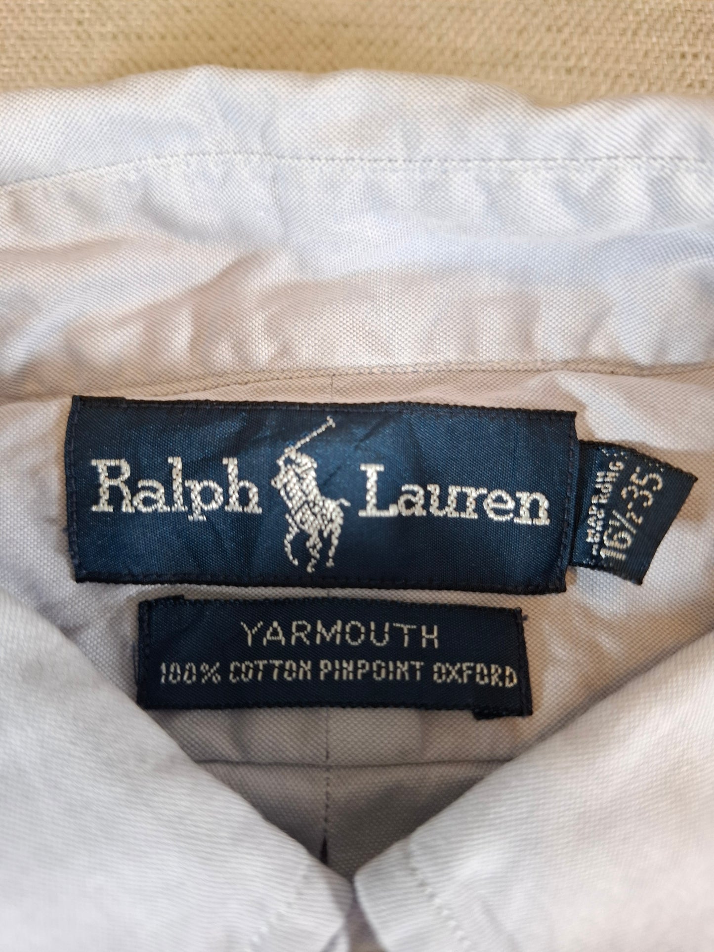 001078 Polo Ralph Lauren Button down shirt size 16.5 / 34 Blue/ Lila